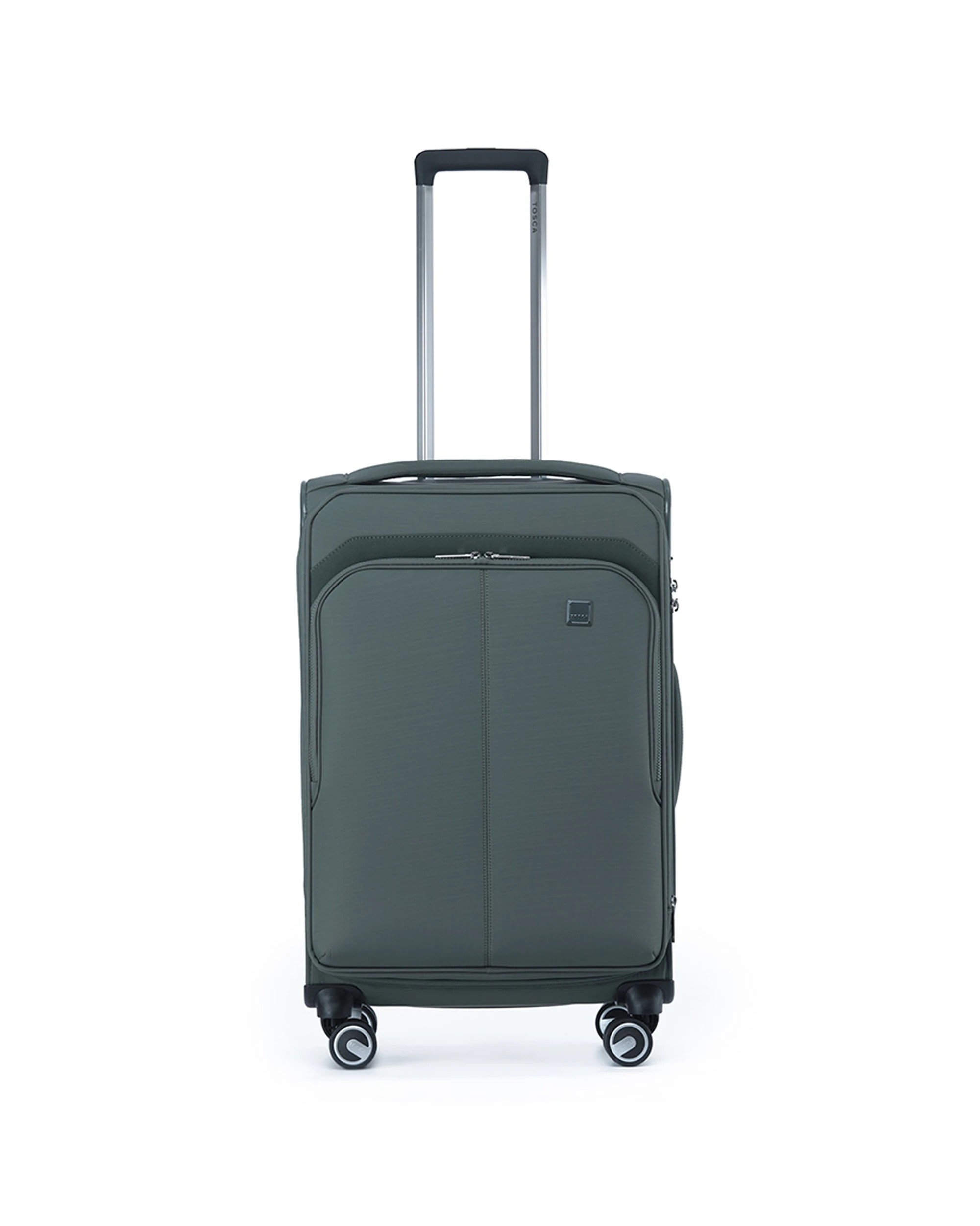 3 Tosca 3pc Grange Lockable Trolley Travel Suitcase Luggage Set Expandable Cypress - Green, 3 of 4