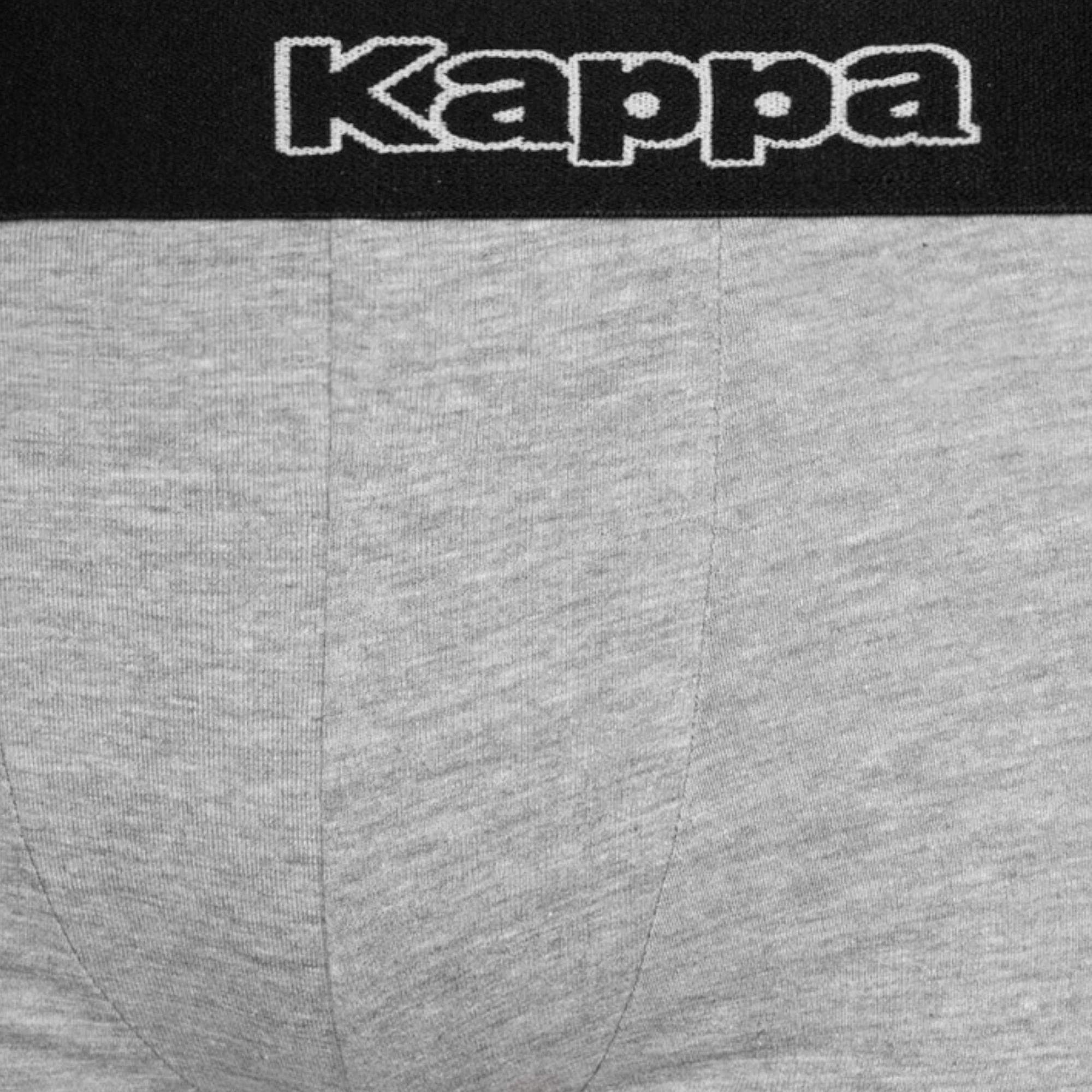3 Kappa 6 Pack Mens Black/Grey Trunks Boxer Shorts Underwear BLACK/GREY, 3 of 5
