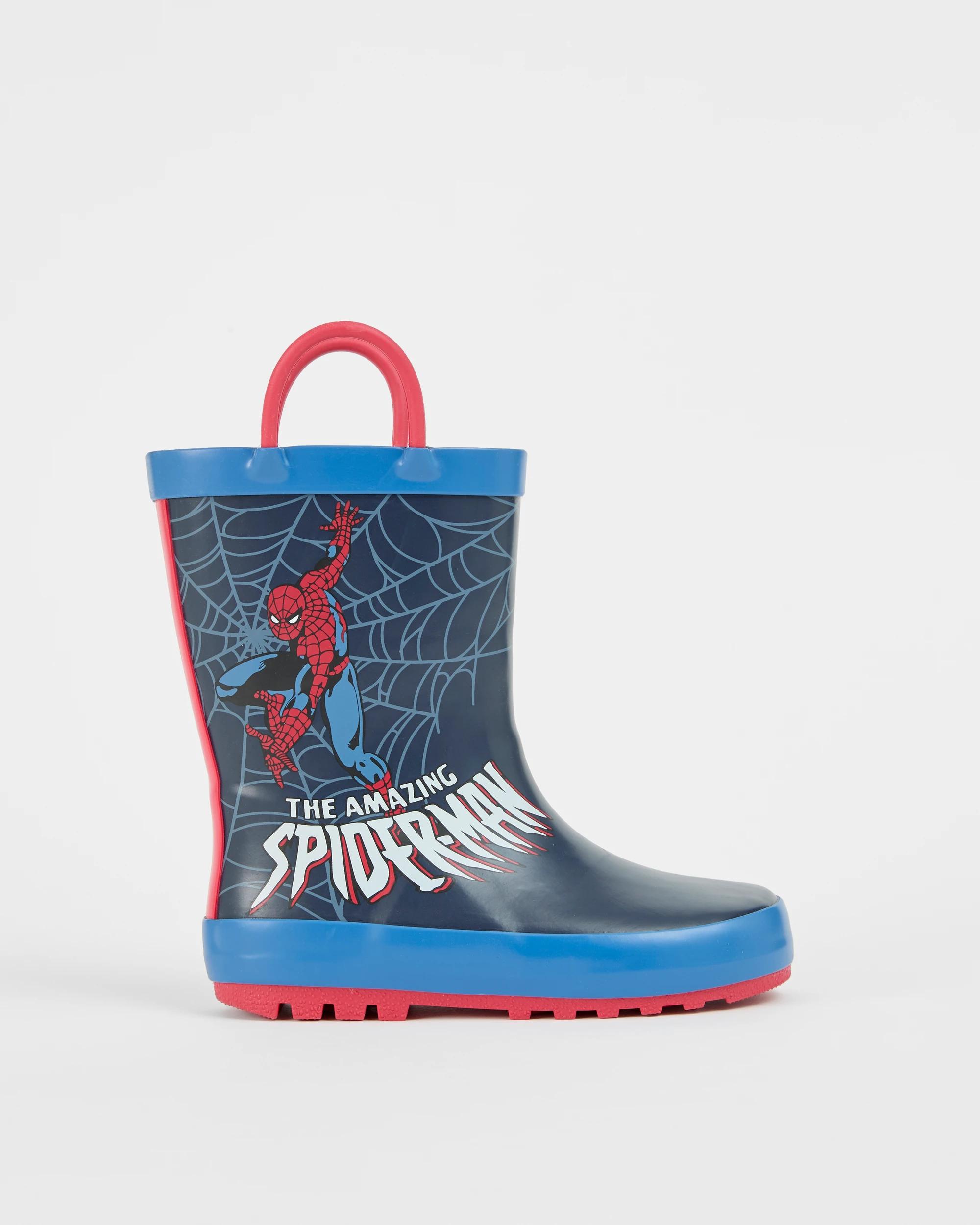 1 Disney Kids Spider-Man Rainboots BLUE, 1 of 3