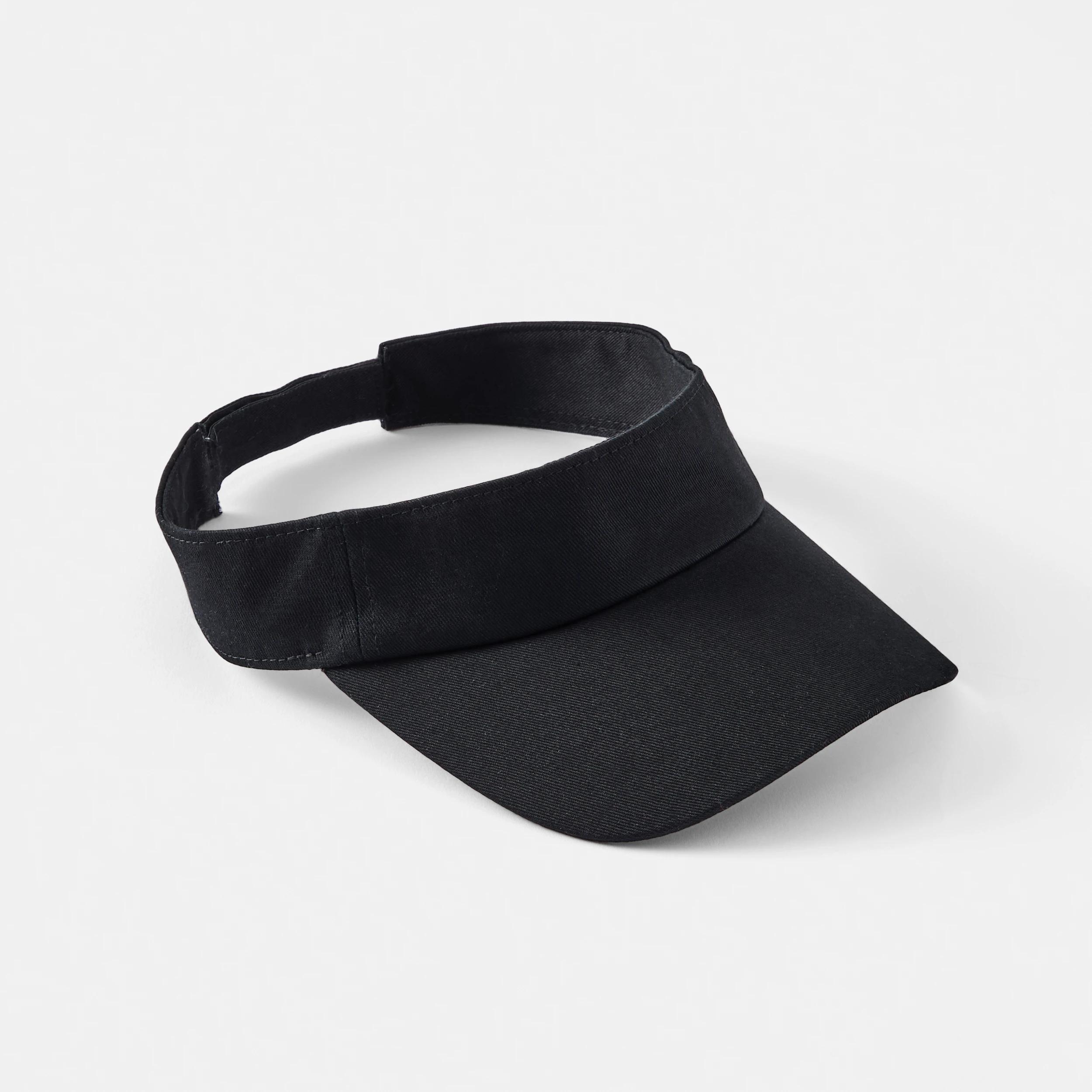 1 Basic Twill Visor BLACK, 1 of 3