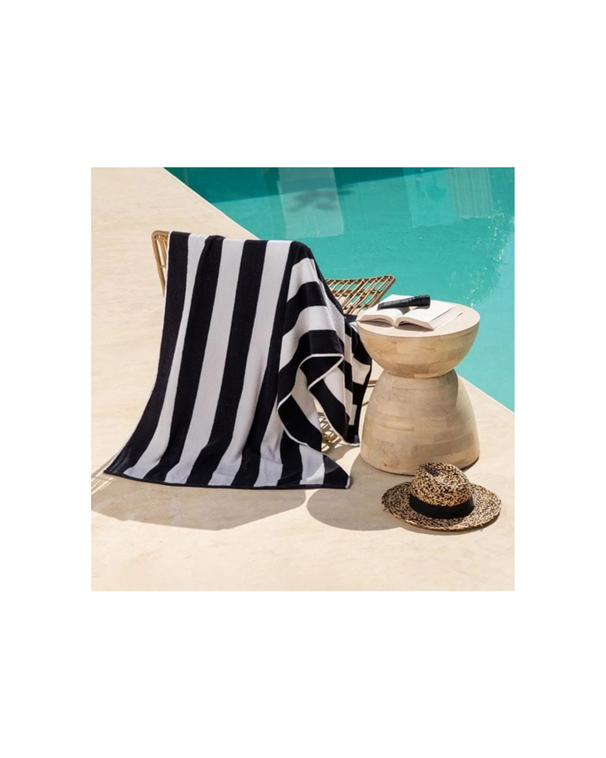 3 CANNINGVALE Striped Cabana Cotton Terry Beach Towel Soft Absorbent - Multi, 3 of 3