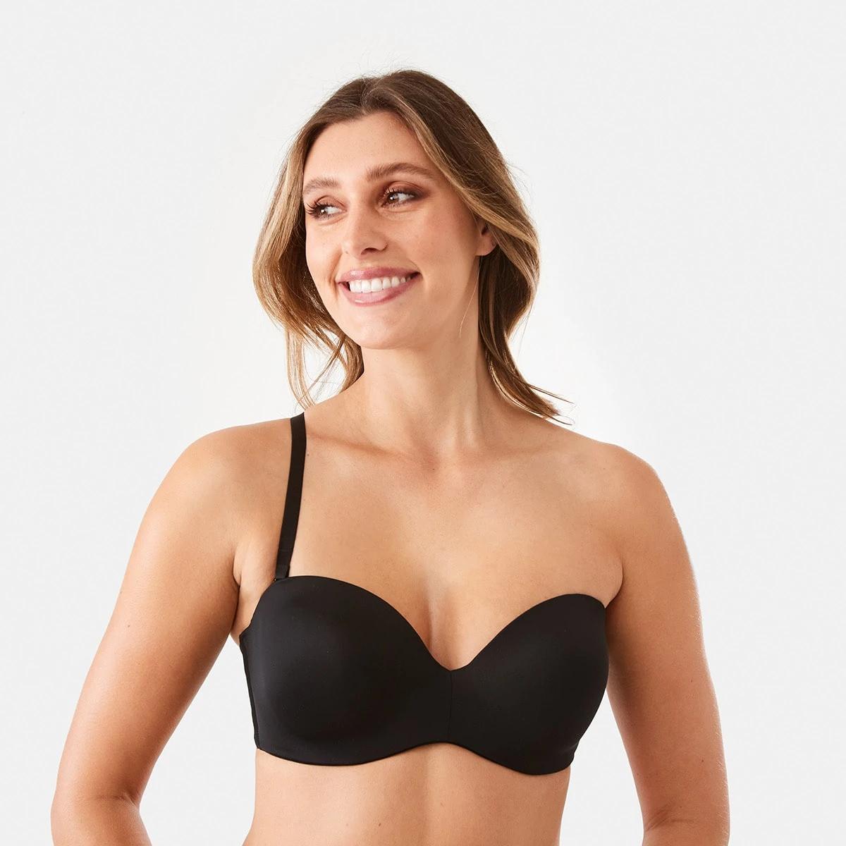 8 Hidden Underwire Strapless Bra BLACK, 8 of 10