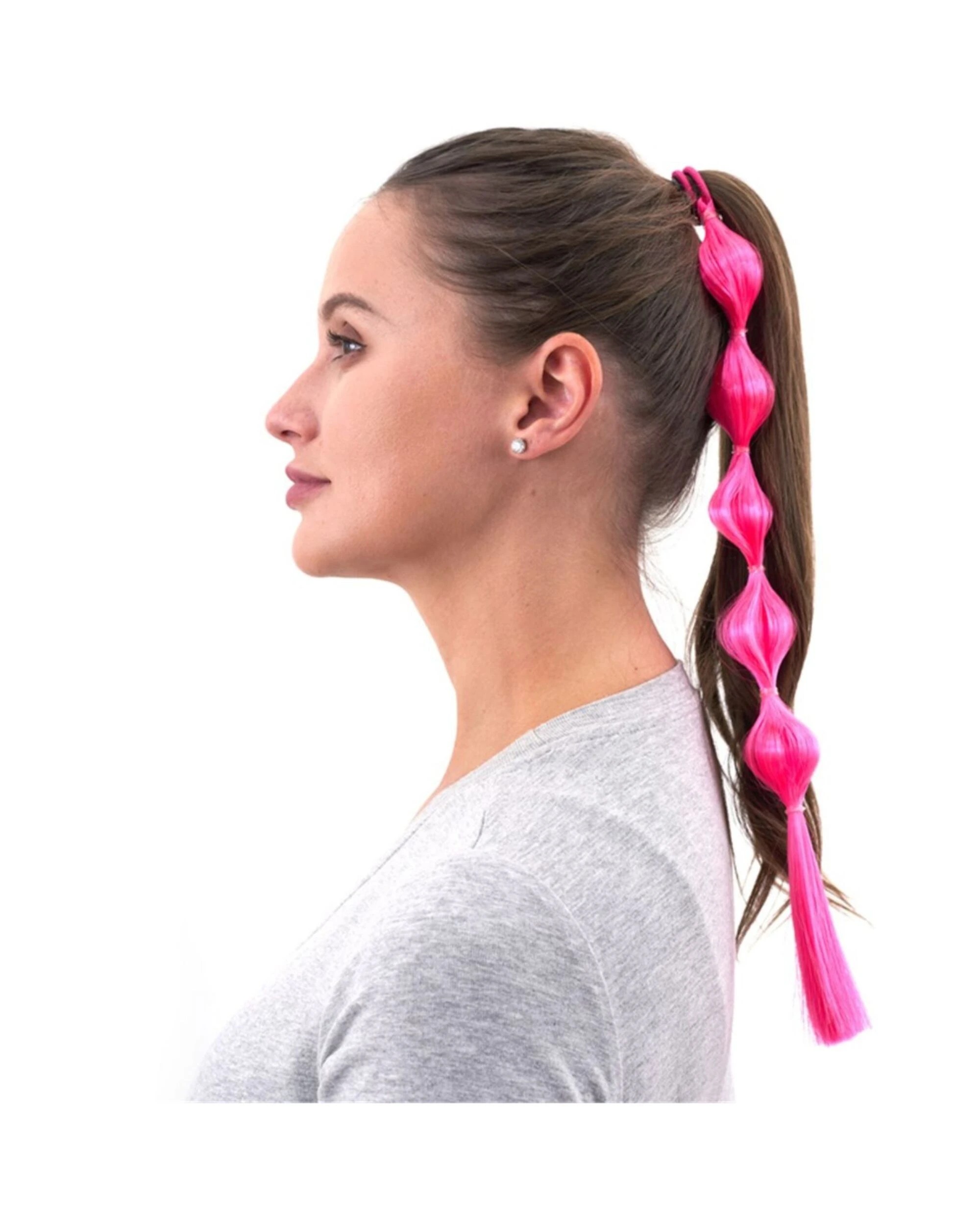 2 Oceana Bubble Braid Hair Extension - One Size - Pink, 2 of 3