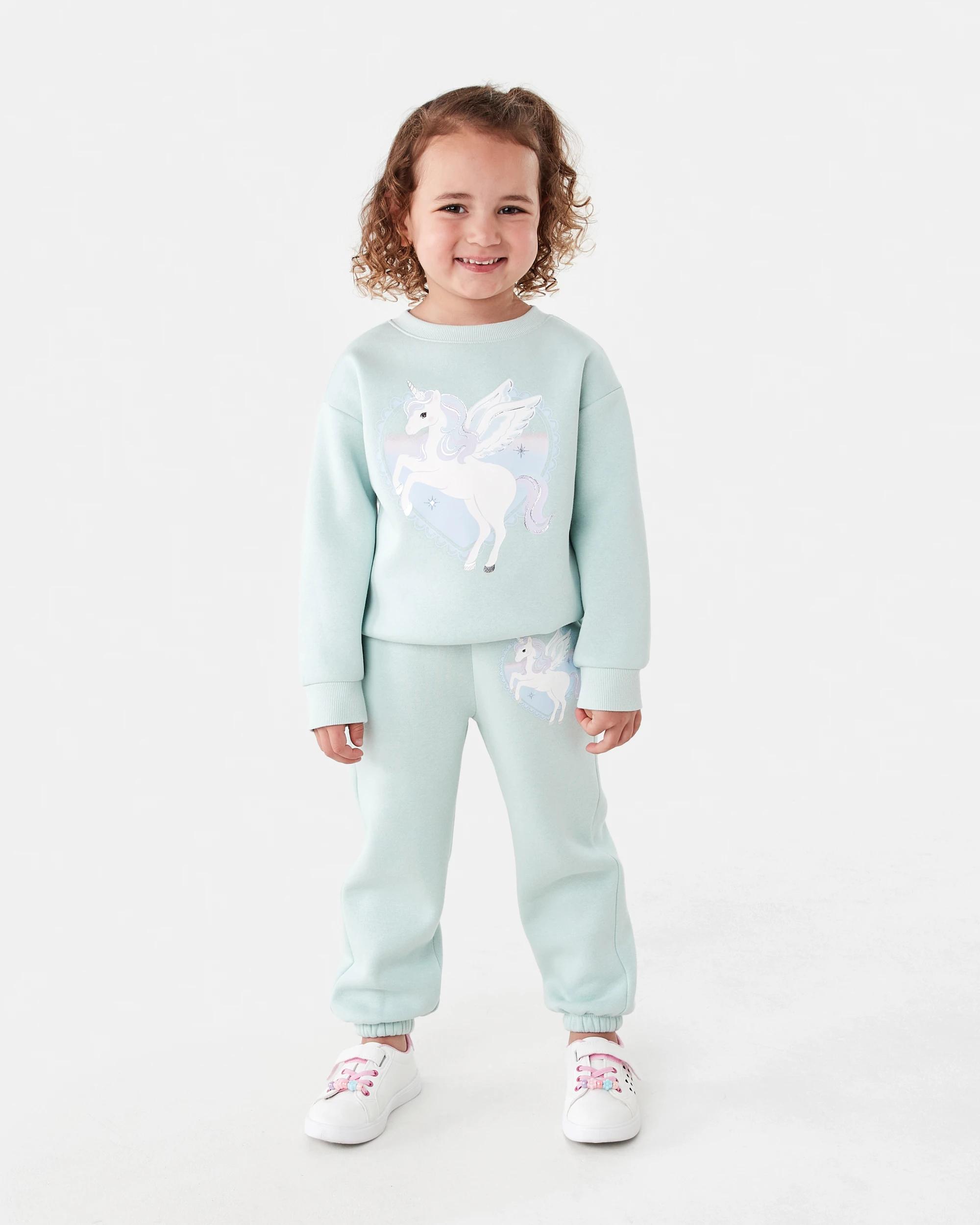 7 Print Crew Sweater Grn Uncrn, 7 of 8