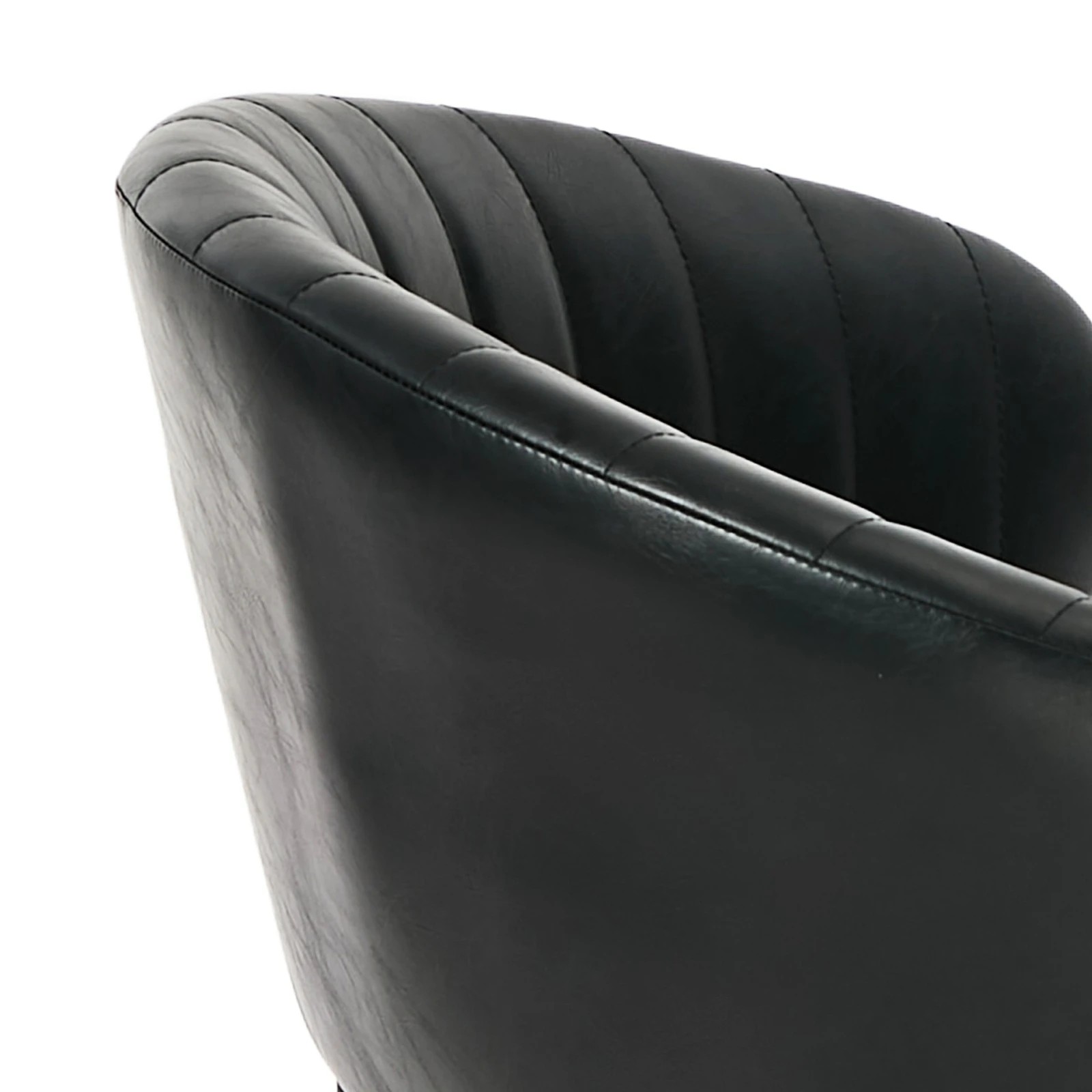 9 Oikiture 4x PU Leather Dining Chair Kitchen Padded Seat - Black, 9 of 9