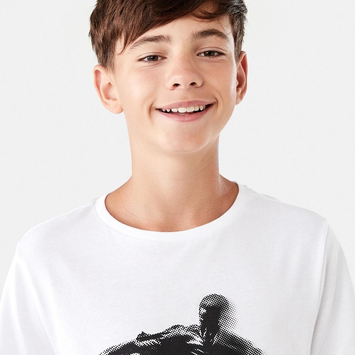 3 Short Sleeve Print T-shirt Wht Photop, 3 of 8