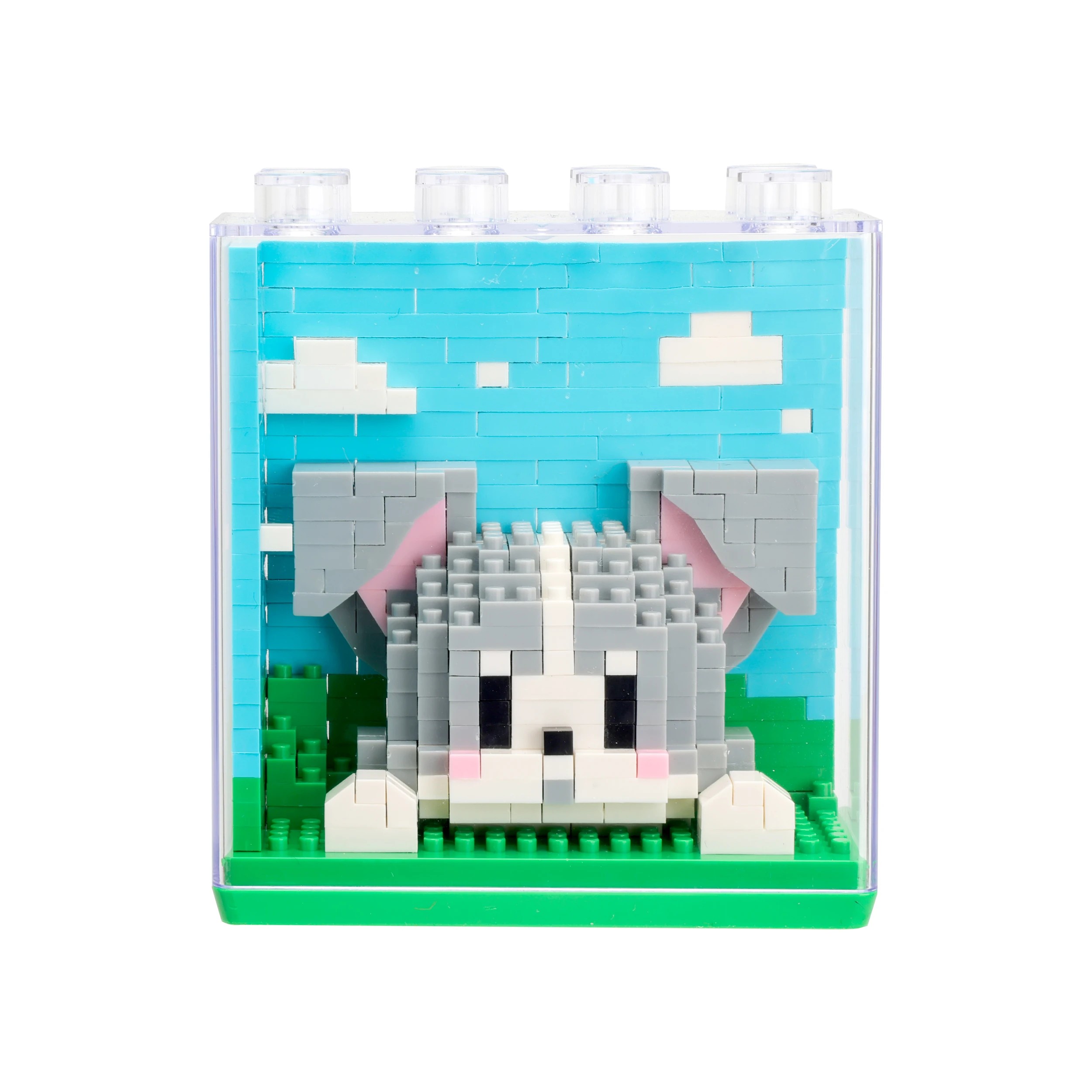 4 Mini Blocks Animals in Case - Assorted, 4 of 6