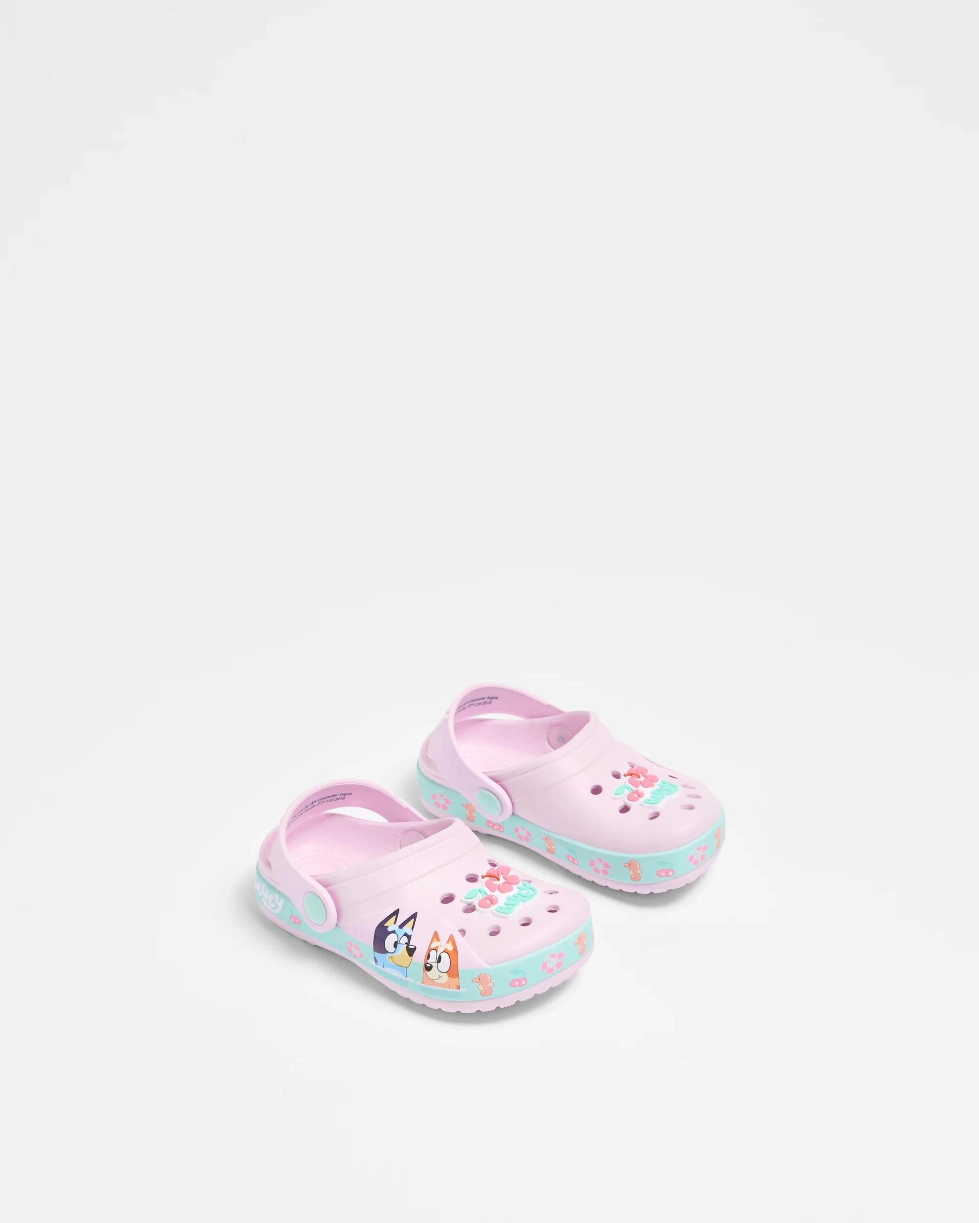 3 Baby Girls First Walker Bluey Clog PINK, 3 of 4