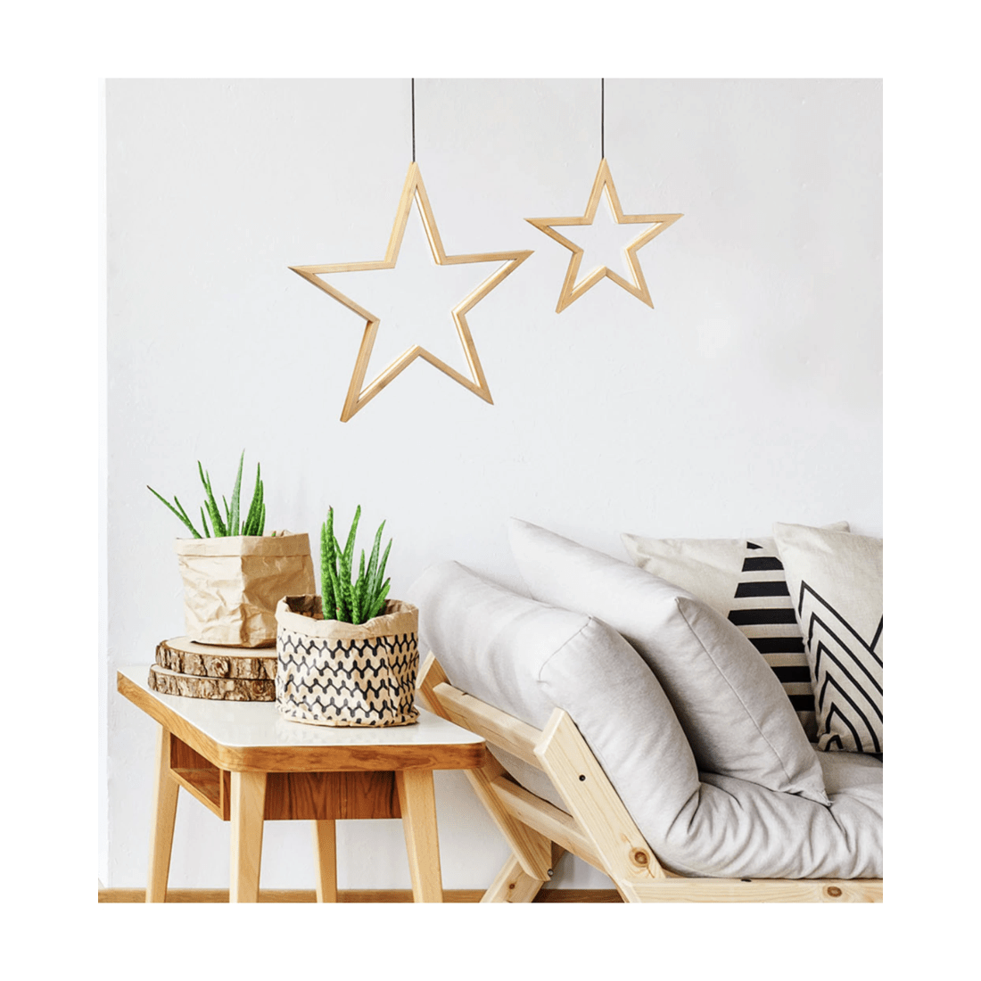 2 BR Home Bamboo Star Pendant Lamp for Natural Home Decor, 2 of 6