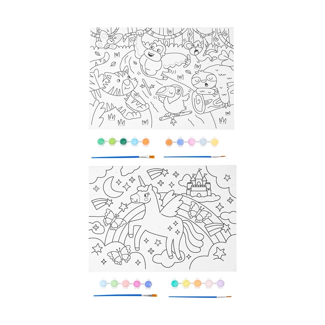 3 Paint by Numbers Canvas - Assorted, 3 of 10