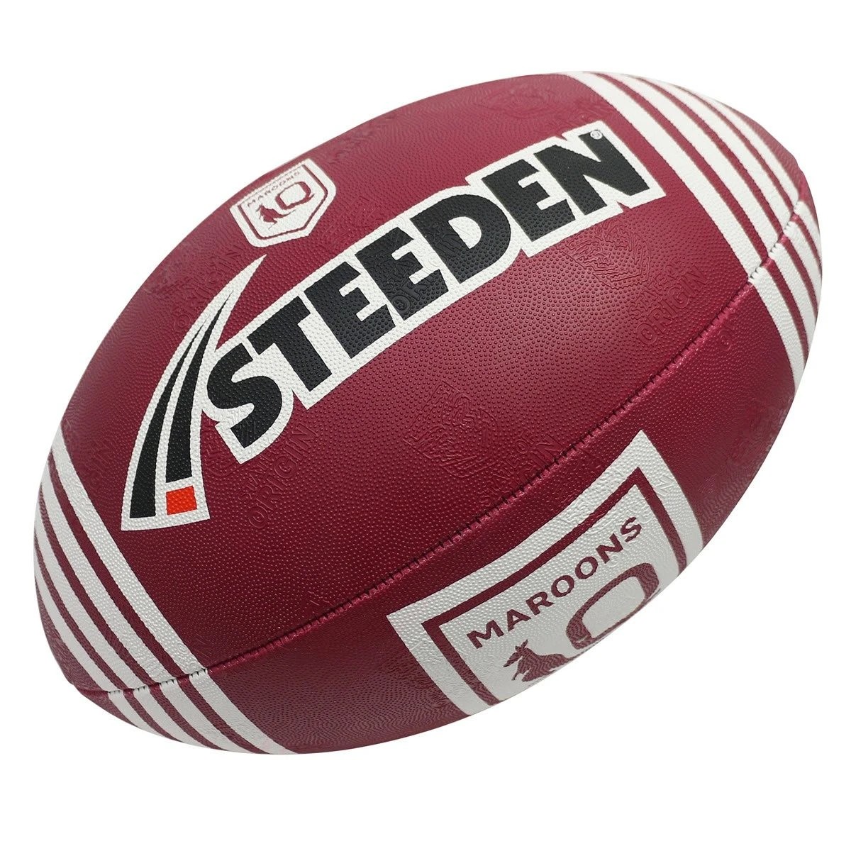 1 Steeden Maroons Rugby Supporter Ball - Size 3, 1 of 2