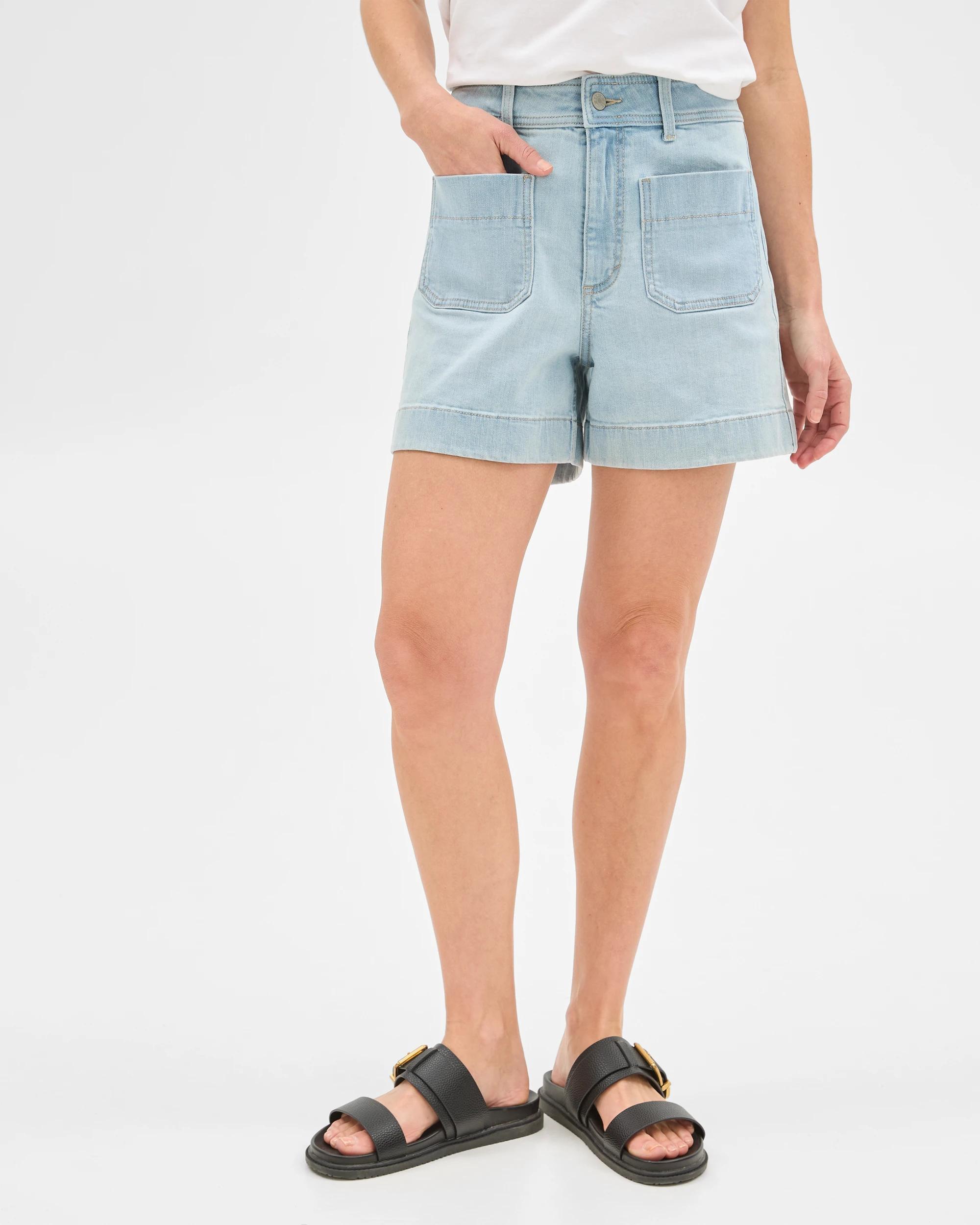 4 Target Denim Shorts - Mila OLD SCHOOL BLUE, 4 of 7