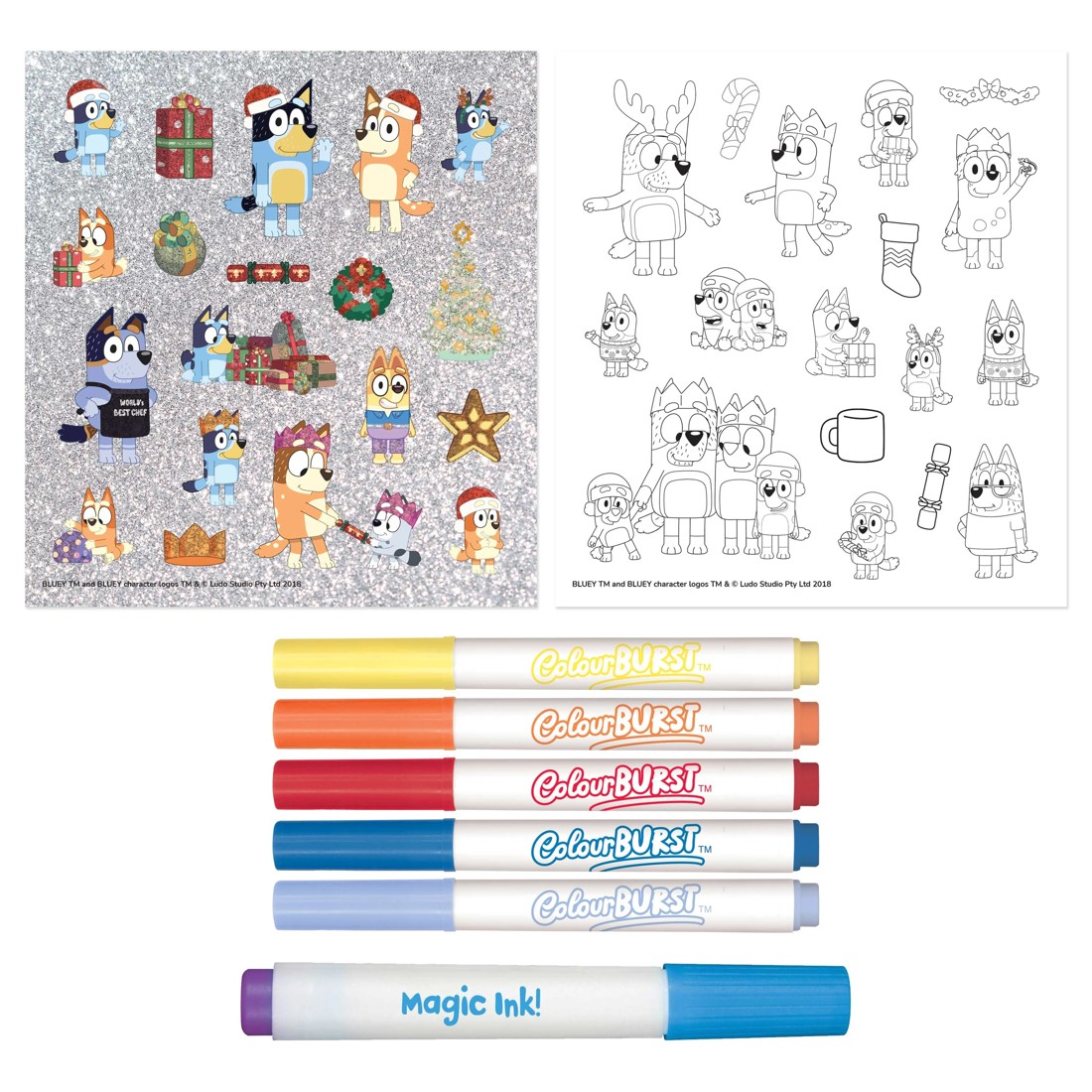 3 INKredibles Bluey Christmas Fun! Mess Free Activity Kit - Book, 3 of 9