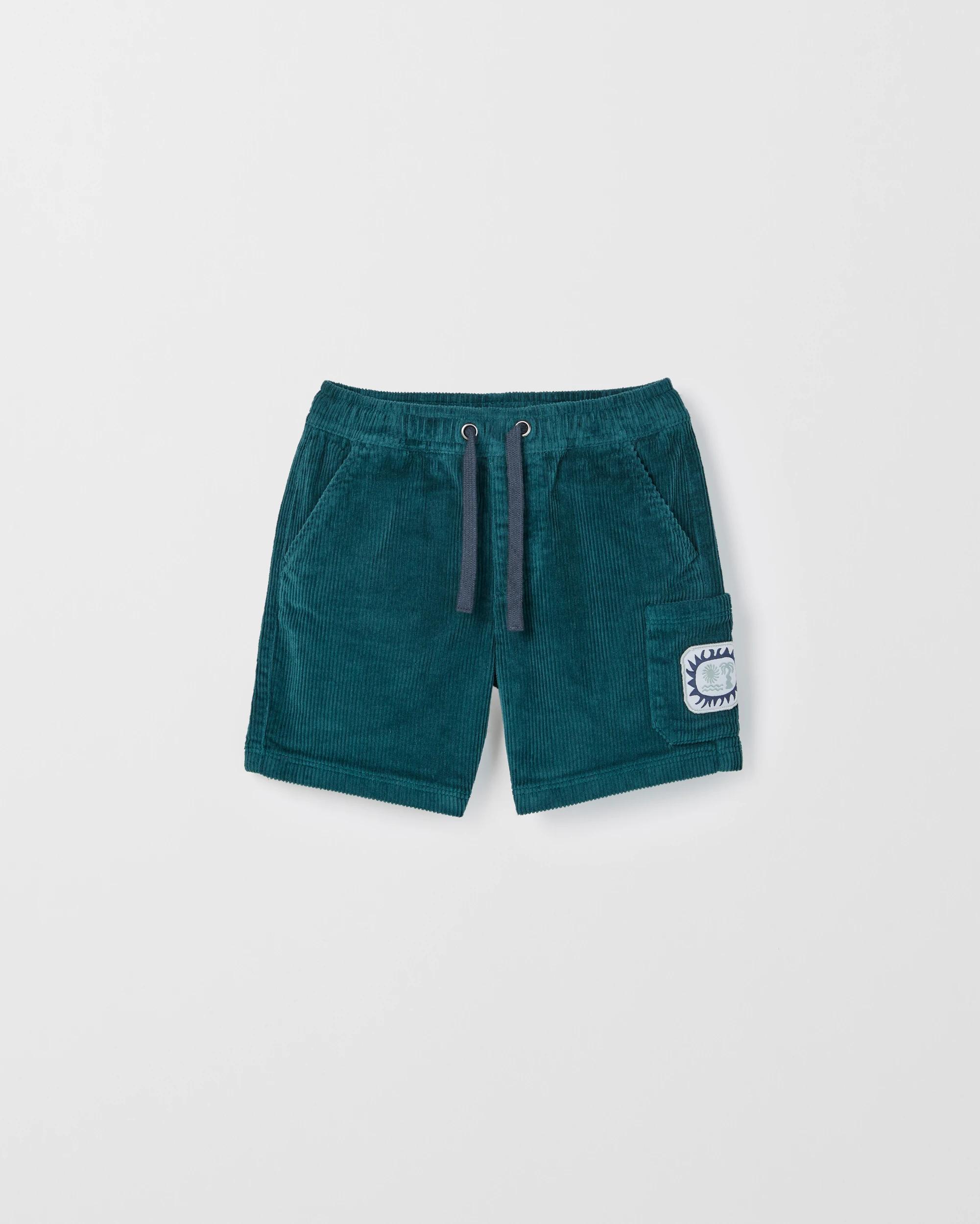 1 Target Kids Australian Cotton Corduroy Shorts GREEN, 1 of 2