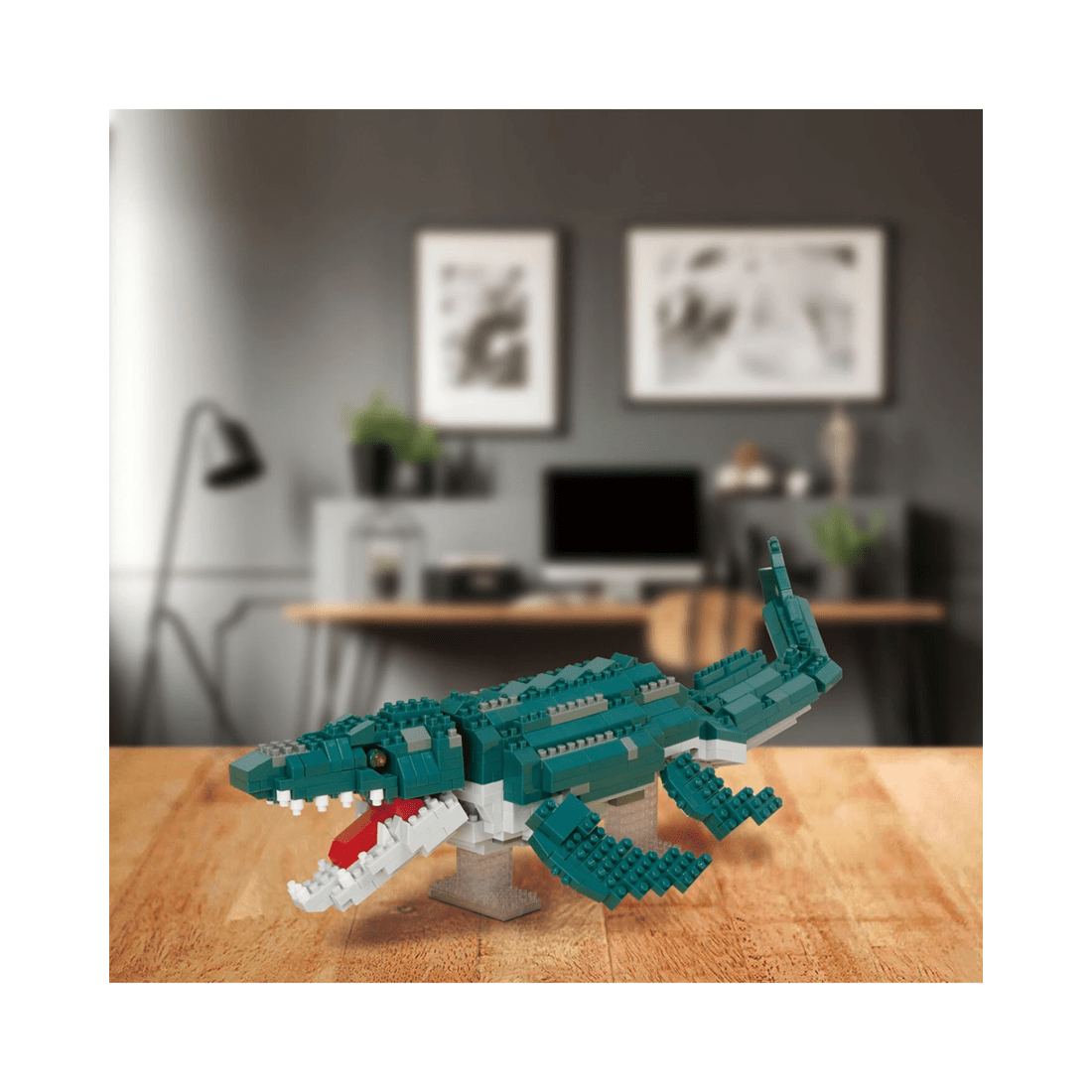 8 Kawada Nanoblock Deluxe Mosasaurus, 8 of 8