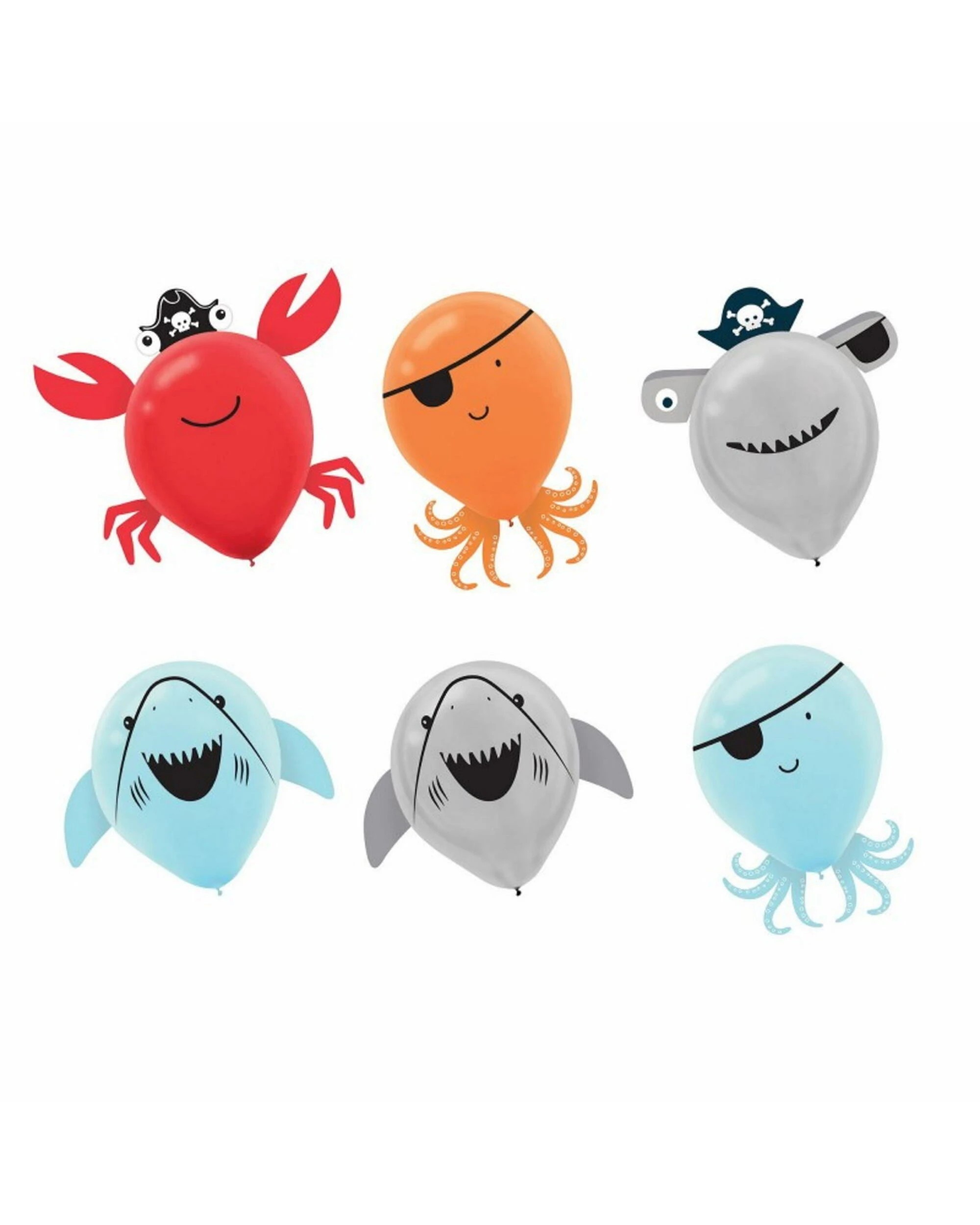 2 Anagram Ahoy Birthday Balloon Decorating Kit Pack of 6, 2 of 2