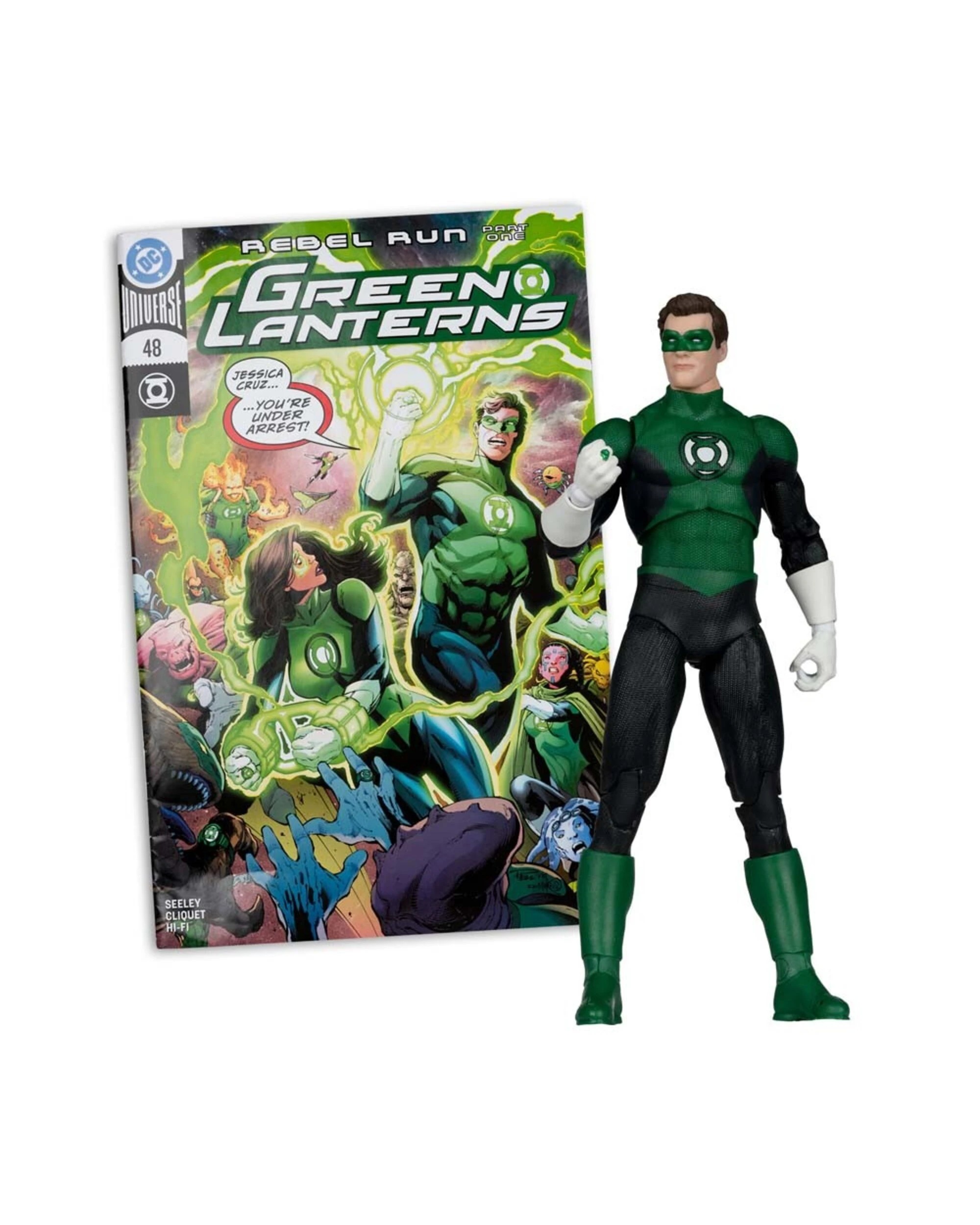 5 DC Comics - DC Multiverse Green Lantern Hal Jordan (Green Lanterns #48) 7" Action Figure with Comic, 5 of 5
