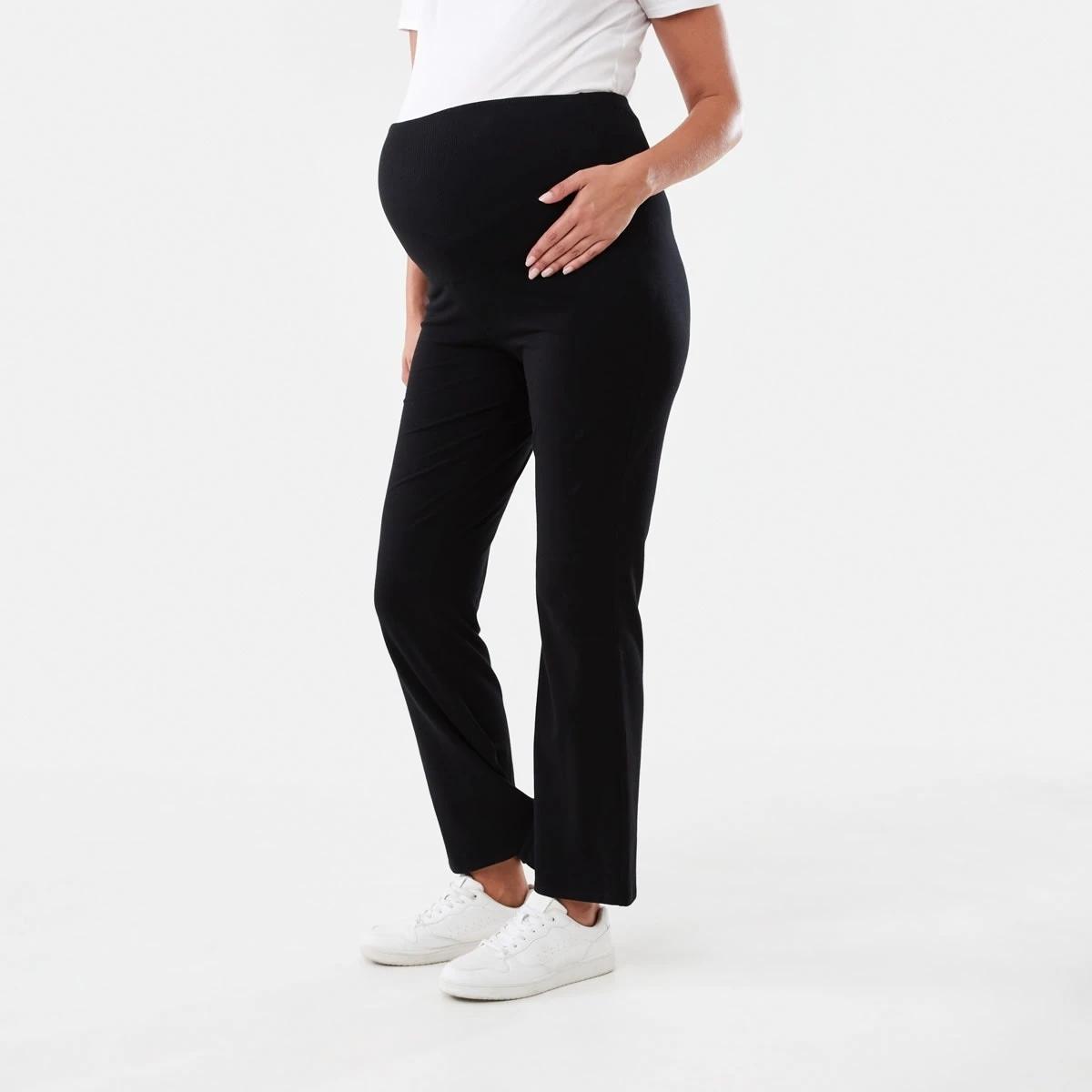 2 Maternity Flare Leggings Black, 2 of 4