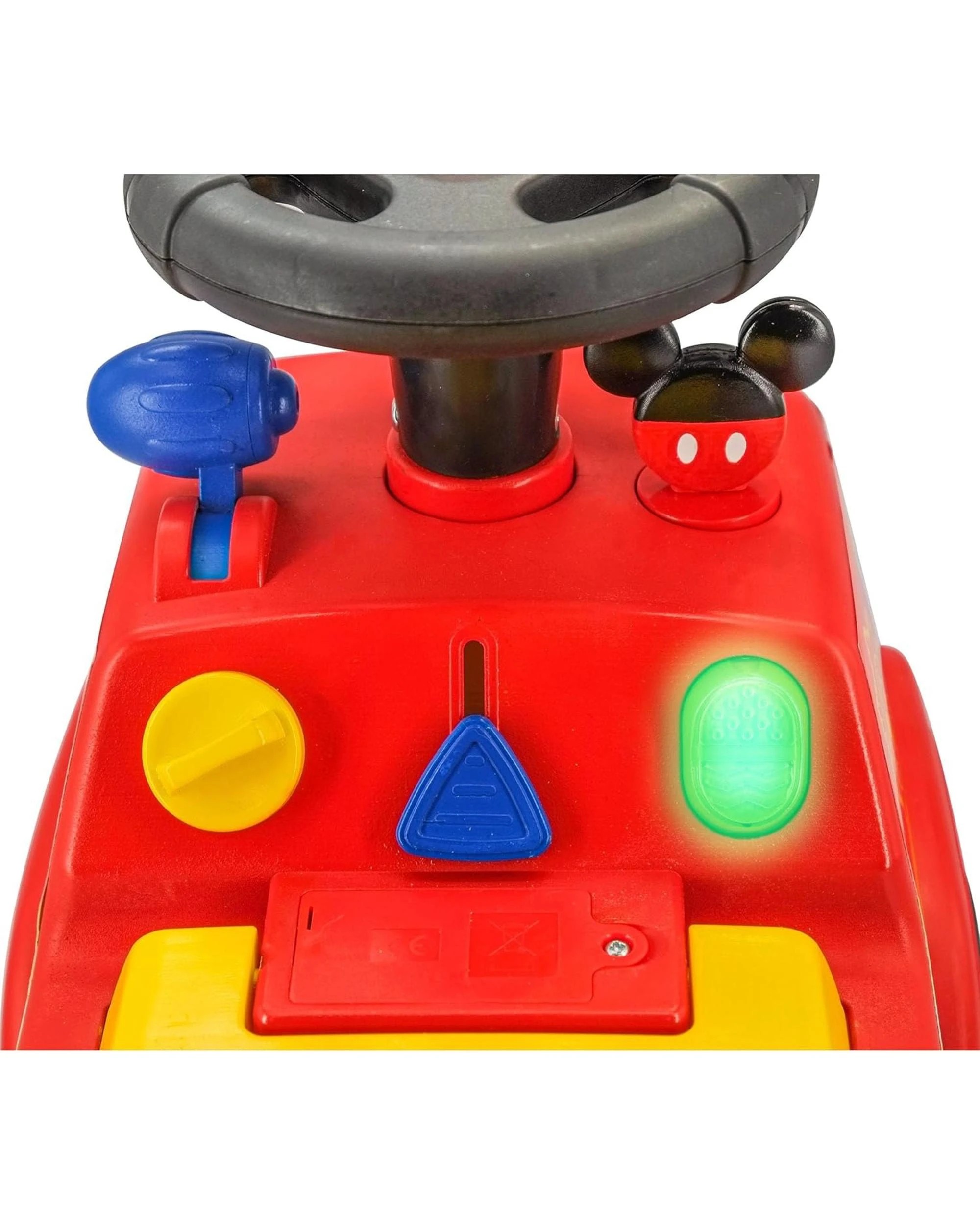 4 Disney Lights N Sounds Mickey Firetruck Ride-On, 4 of 6