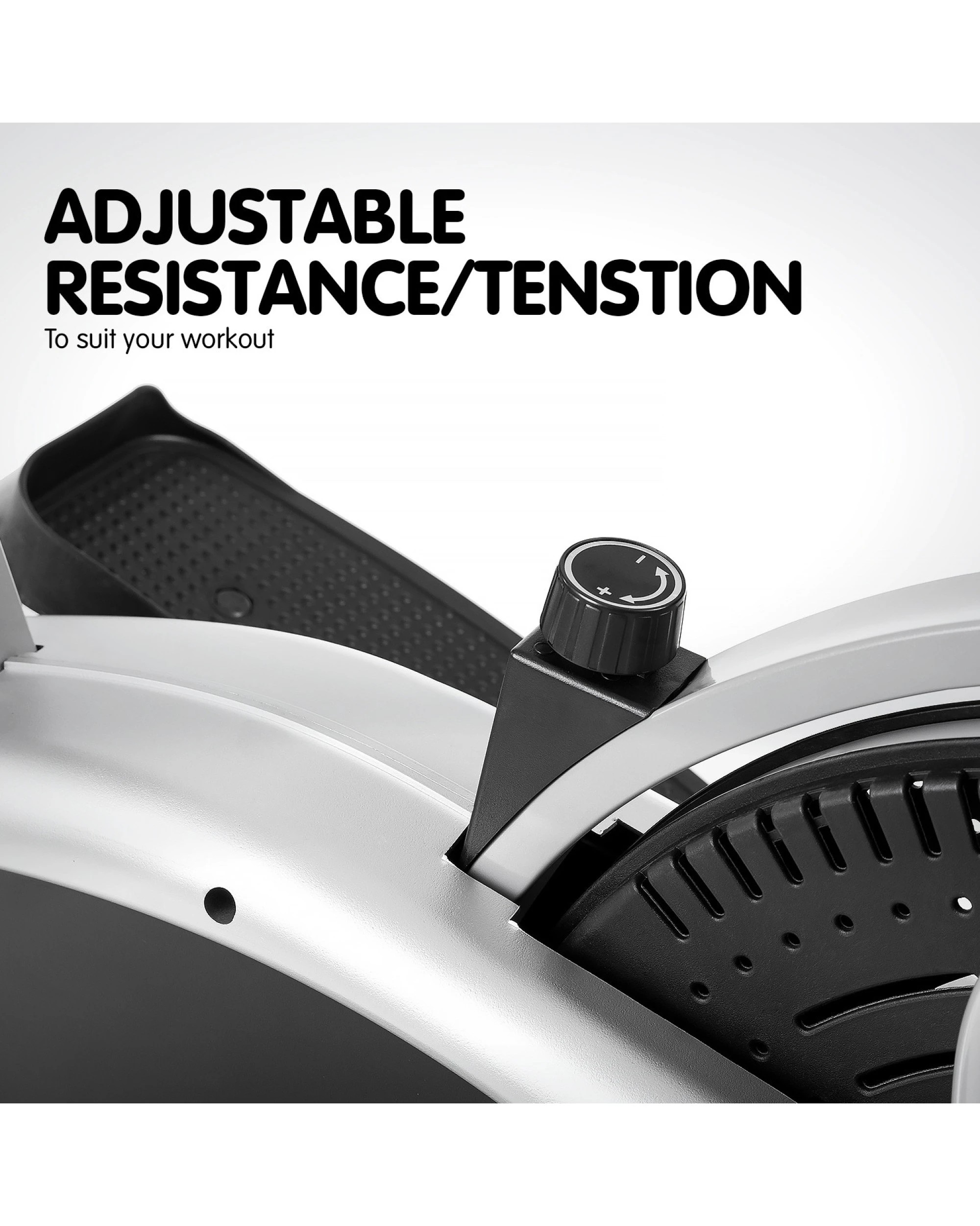 9 Powertrain 3-in-1 Elliptical Cross Trainer Exercise Bike Resistance Bands Cardio, 9 of 10