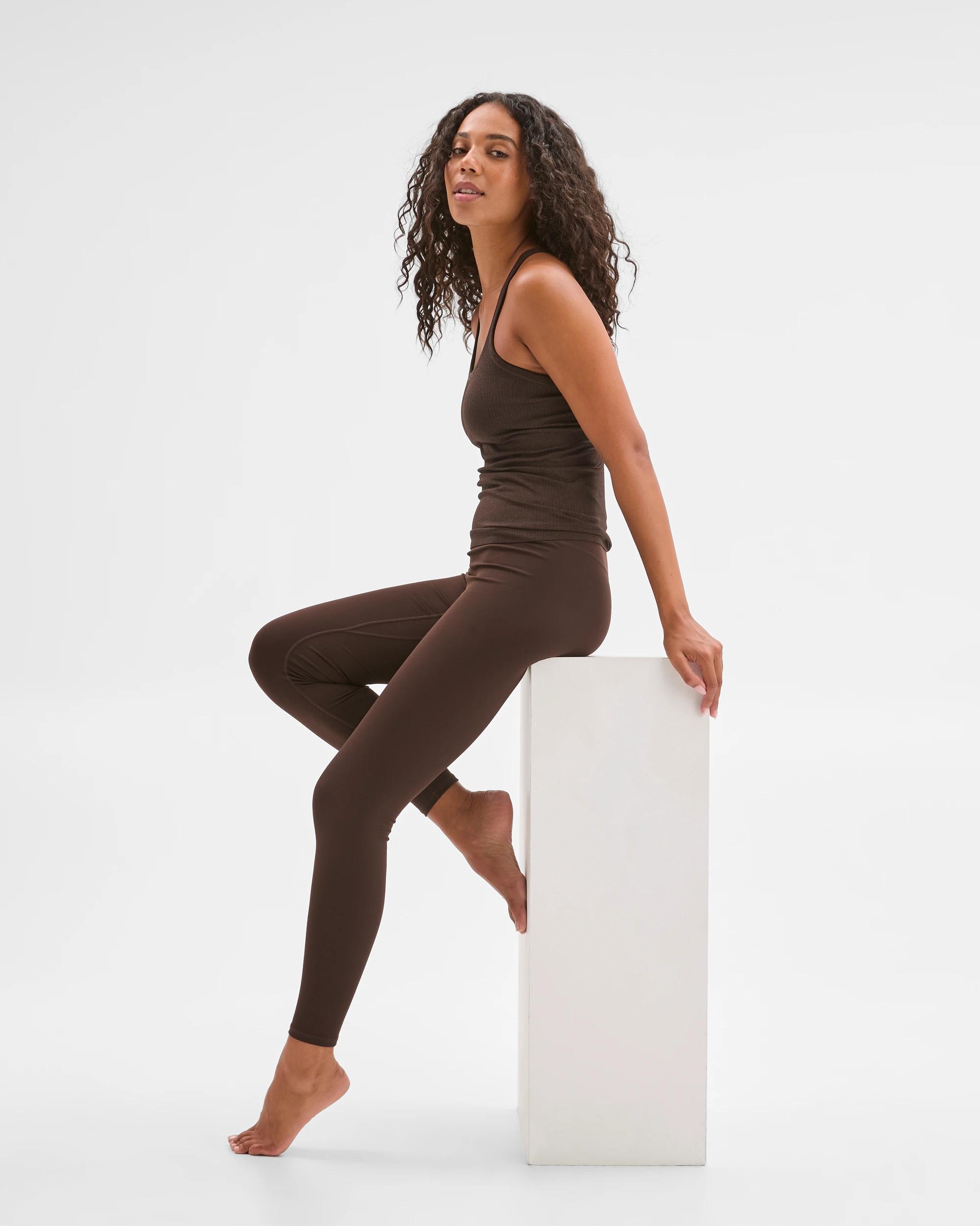 5 Target Active Studio Soft Full Length Yoga Tights COCOA, 5 of 6