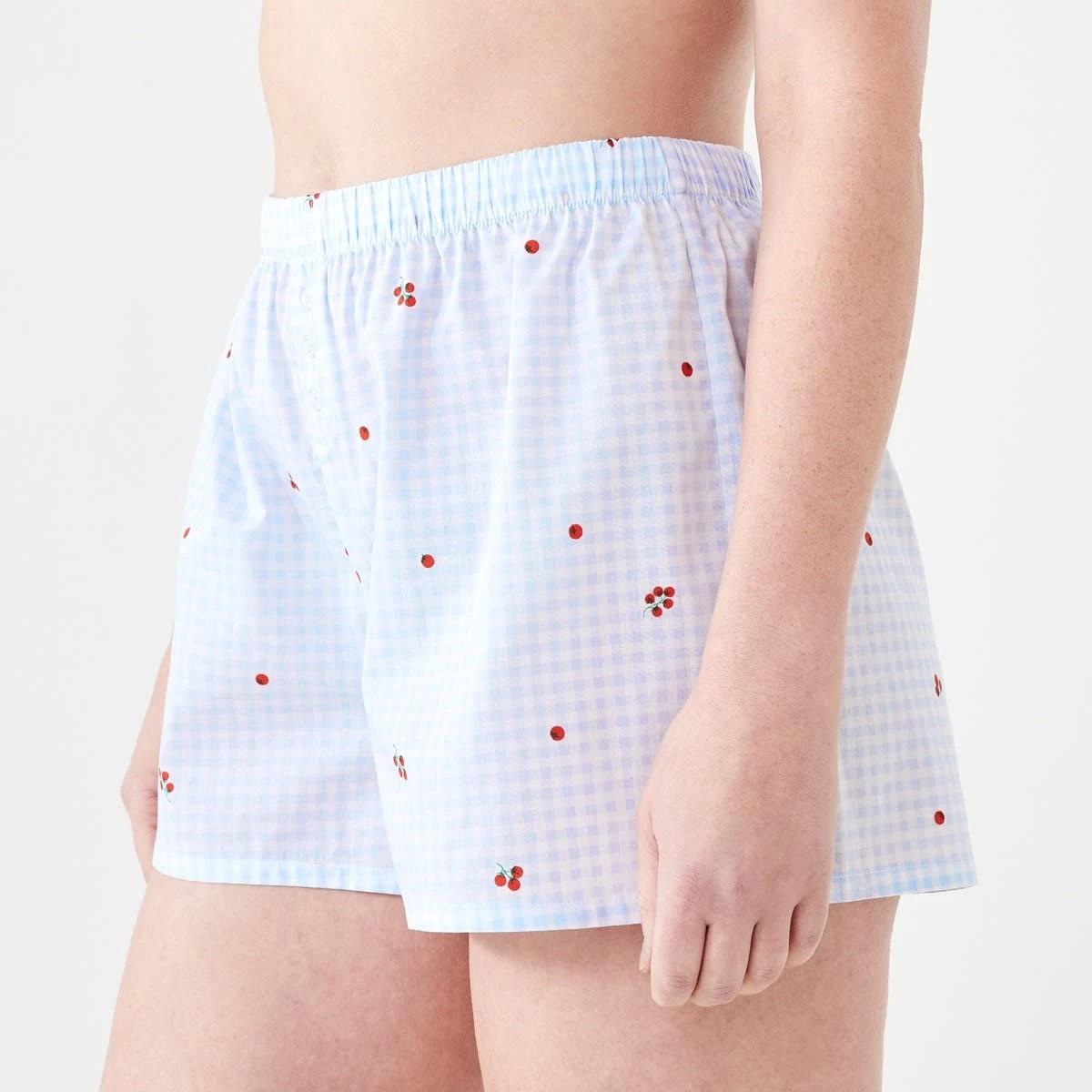 2 Woven Boxer Shorts TOMATO CHECK HALOGEN BLUE, 2 of 6