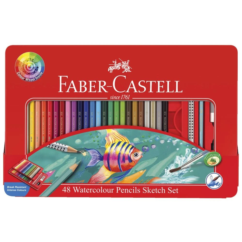 4 Faber-Castell Watercolour Pencils 48 Pack, 4 of 4