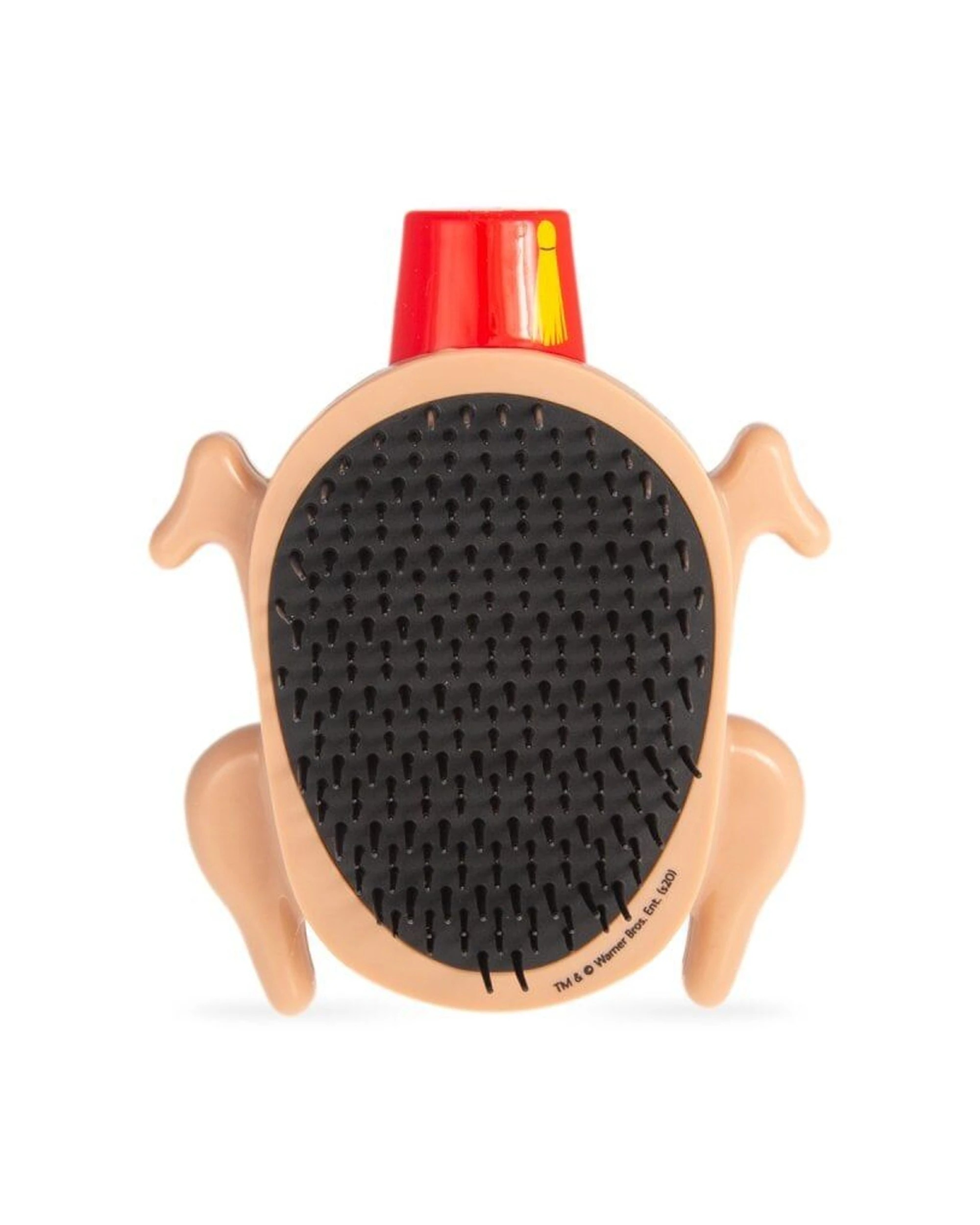 4 Warner Bros Friends Thanksgiving Detangling Tamer Hair Brush Turke - Beige, 4 of 4