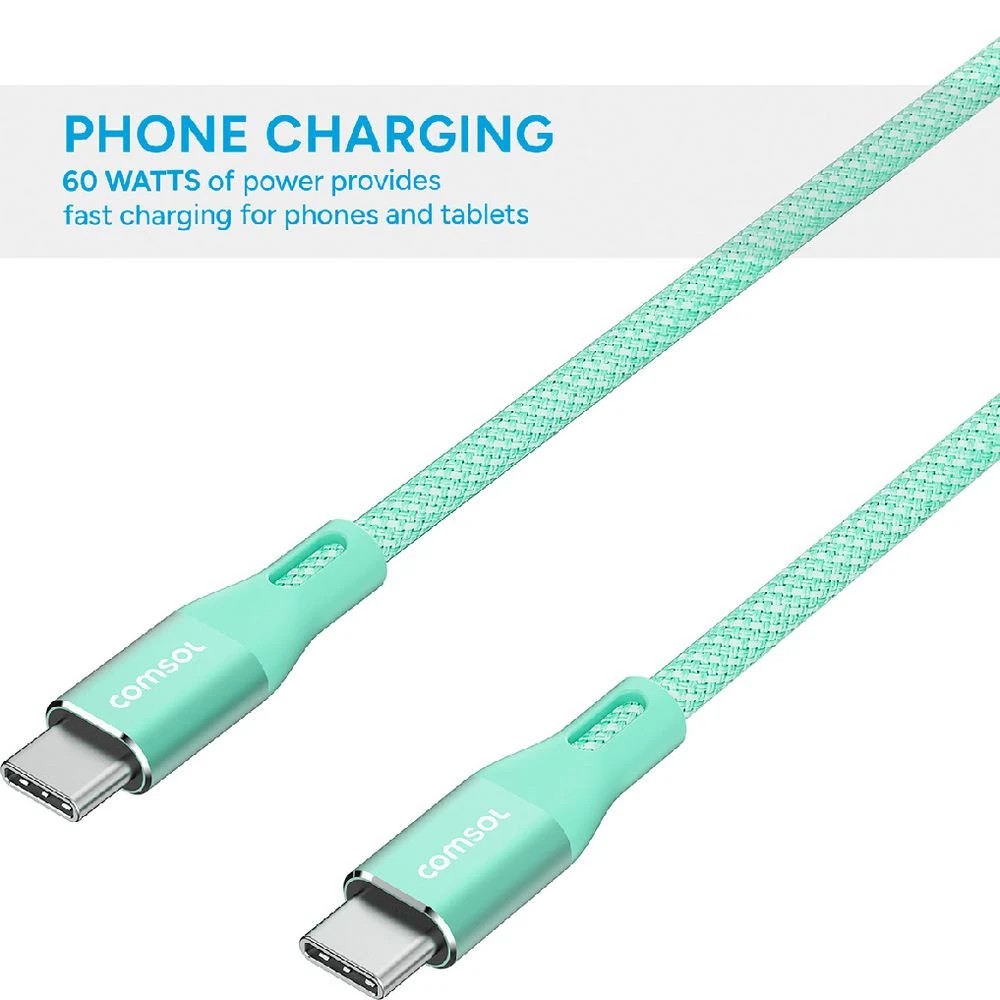 4 Comsol USB-C Cable 1.2m Green, 4 of 4