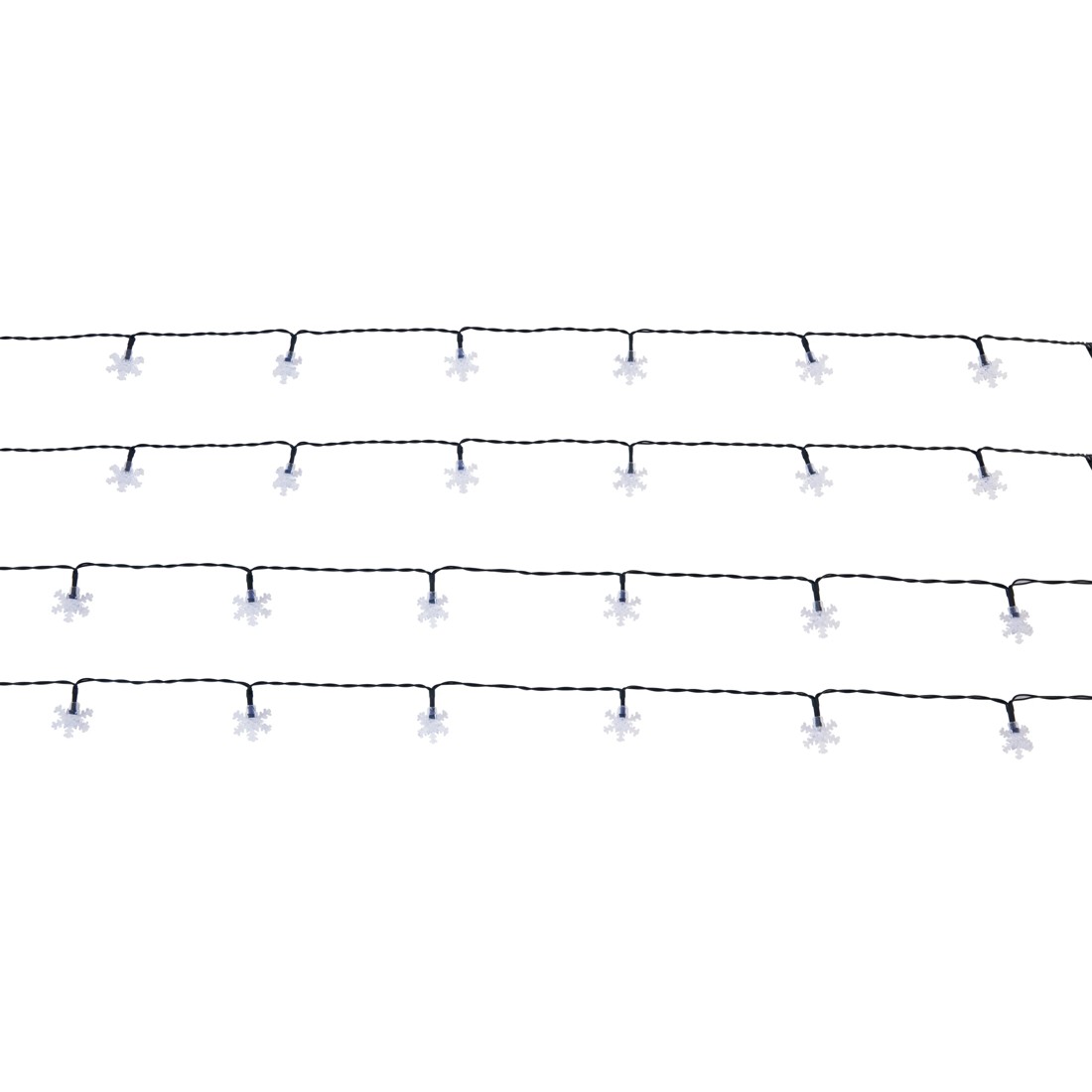 2 Low Voltage 25 LED Snowflake String Lights - Assorted, 2 of 7