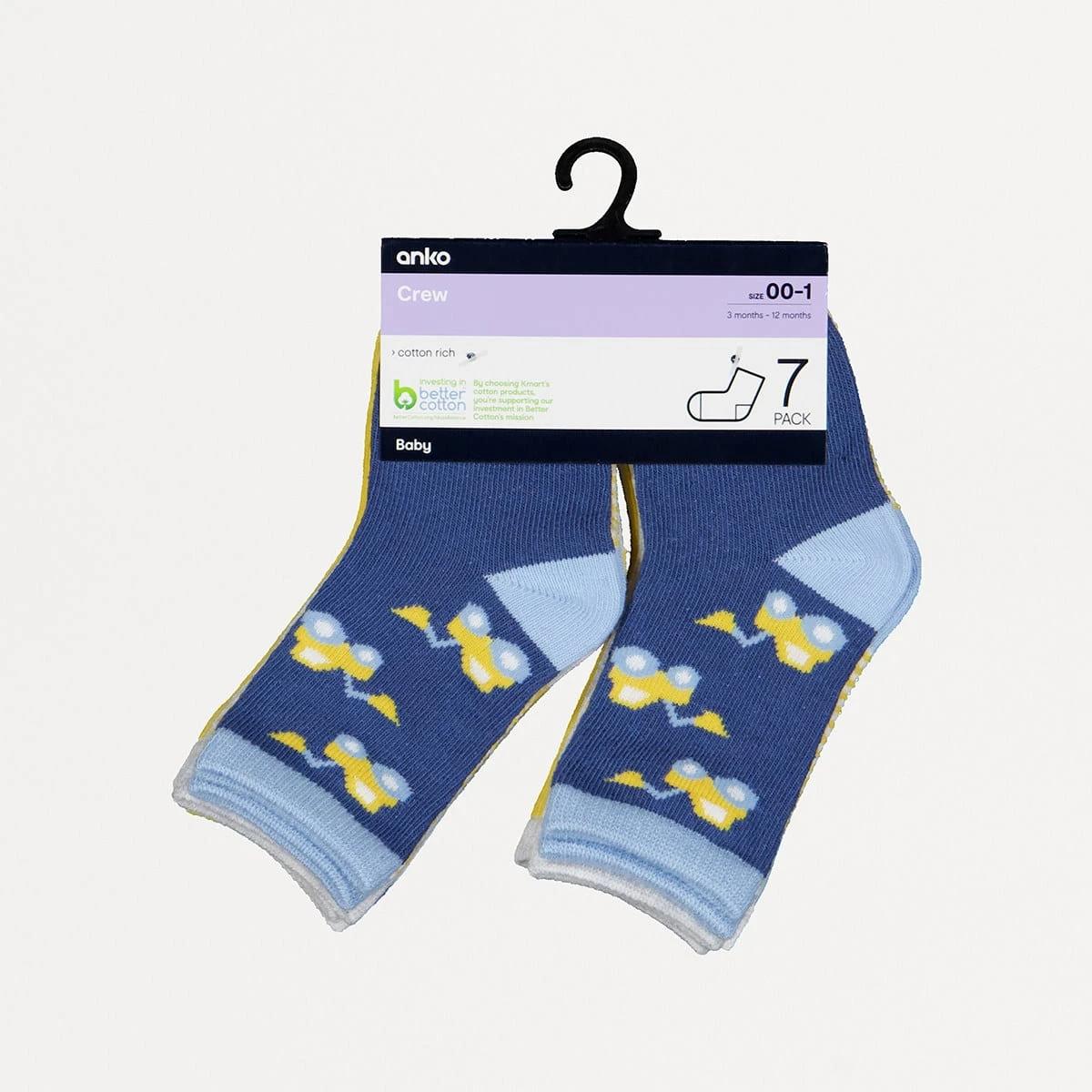 3 7 Pack Crew Socks Diggers, 3 of 3