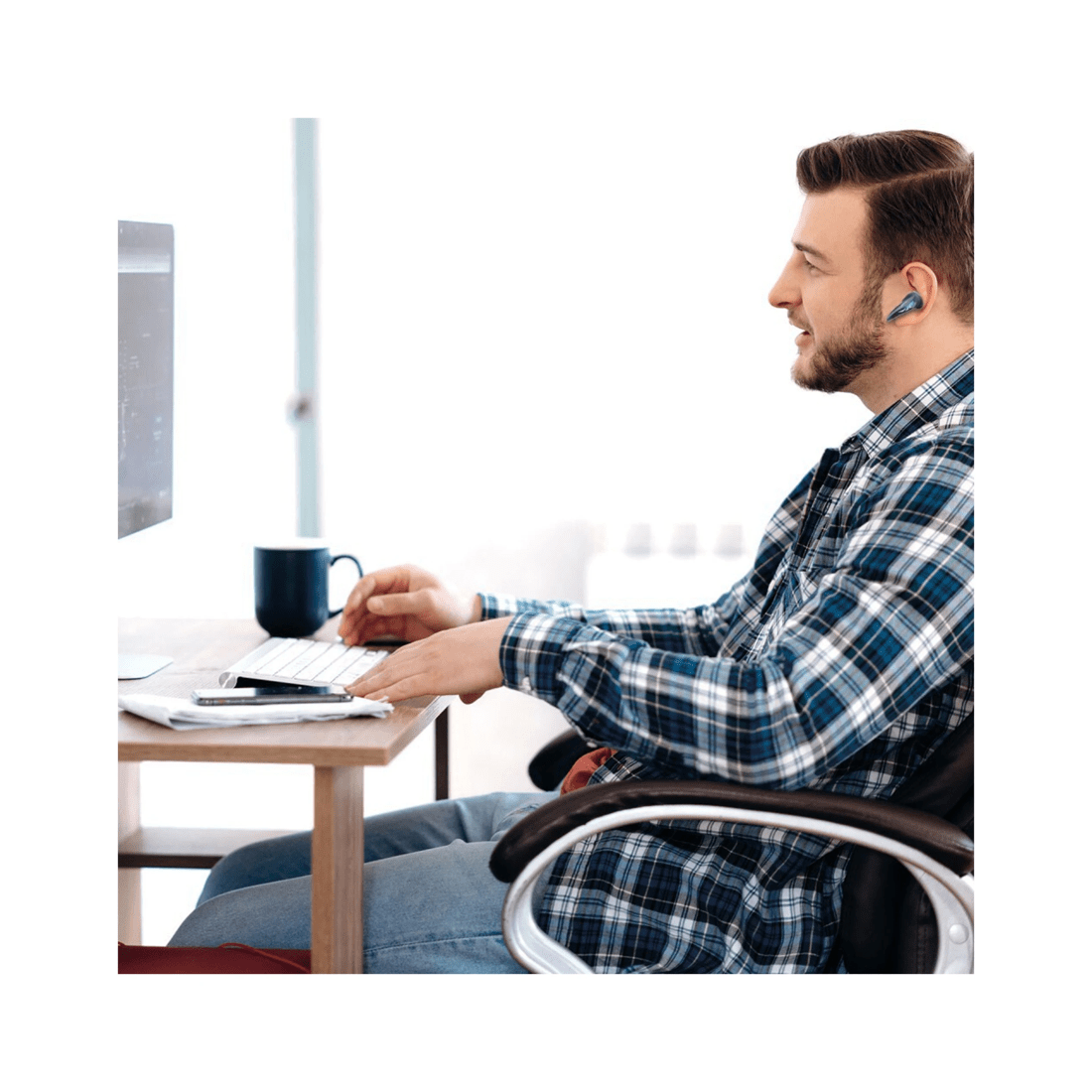 8 Laser Tws Wireless Bluetooth Gaming Earphones Noise Cancelling Case - Black, 8 of 8