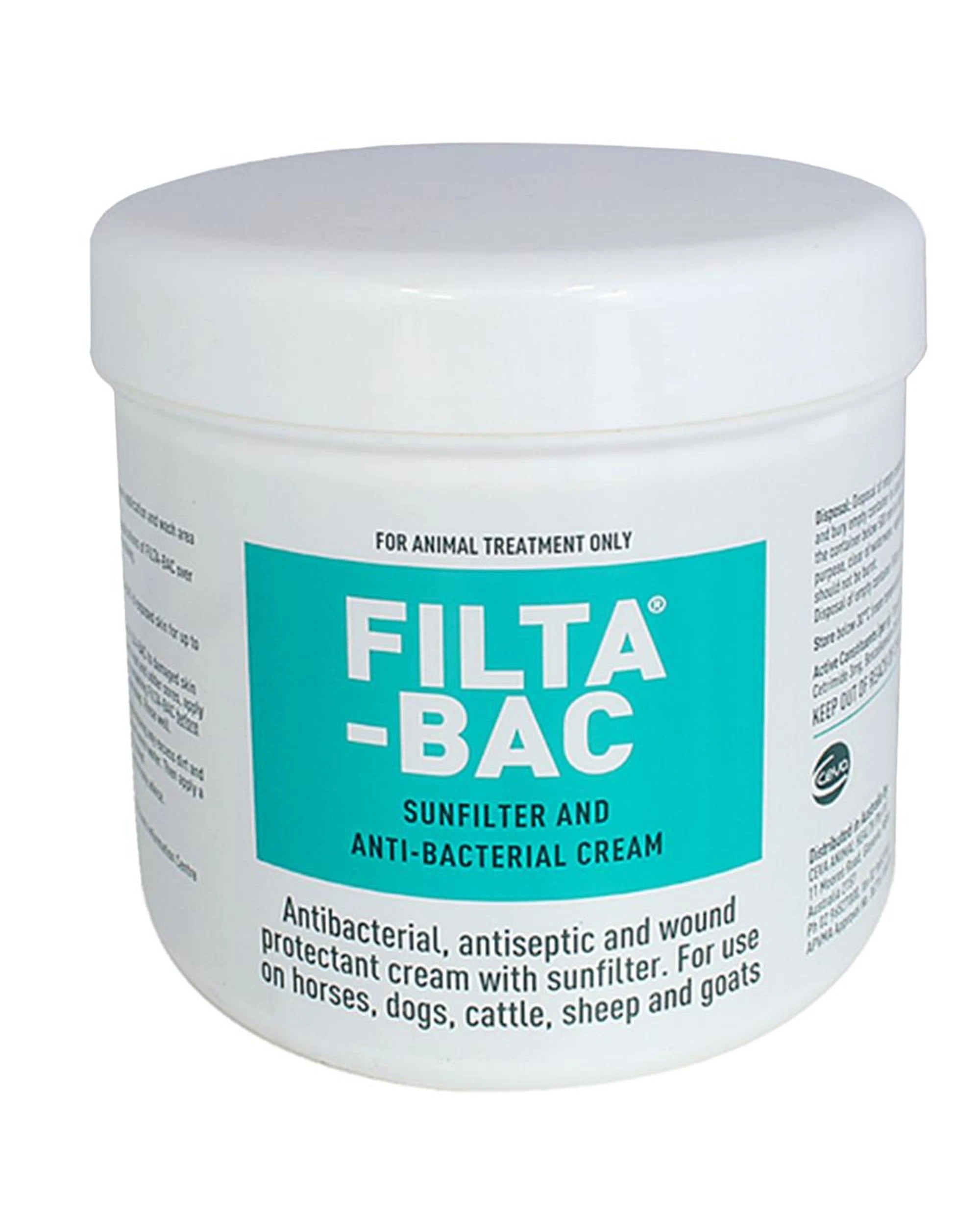 1 Ceva Filta Bac Sunfilter & Antibacterial Cream for Animal Treatment 500g, 1 of 1