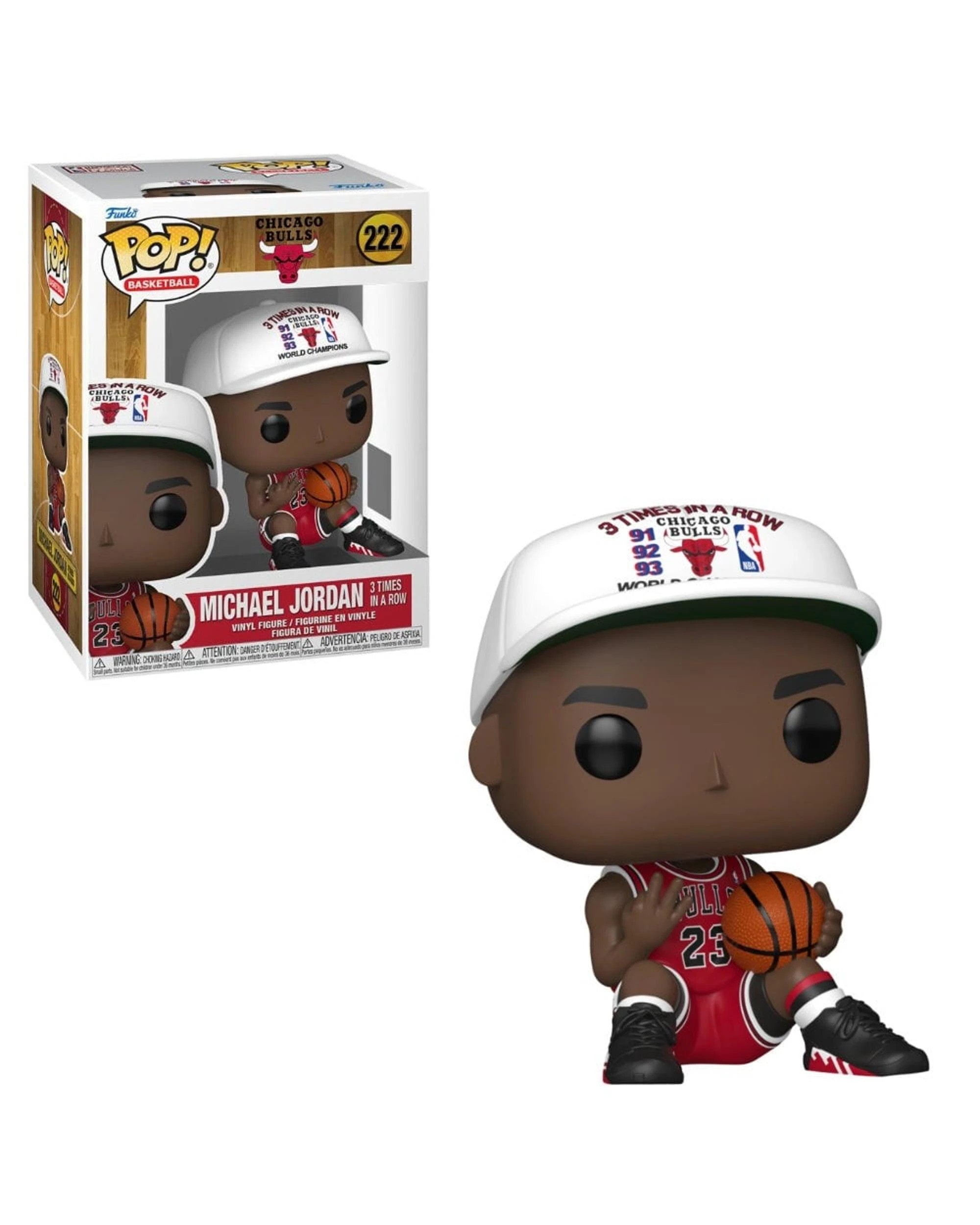 1 NBA Bulls Michael Jordan 3 in a Row Funko POP! Vinyl, 1 of 3