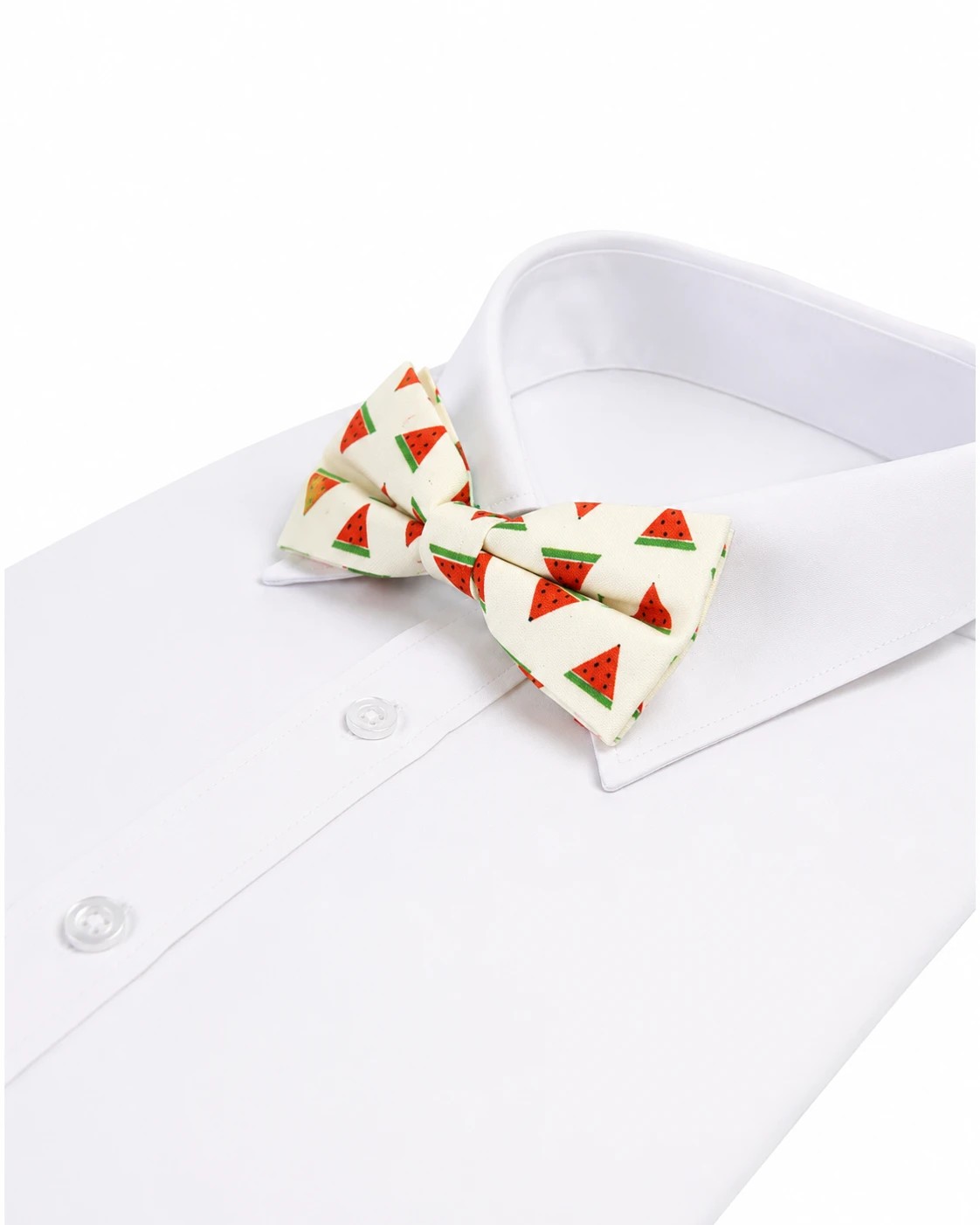 1 Zasel Mens Watermelon Fruit Patterned Bow Tie, 1 of 2