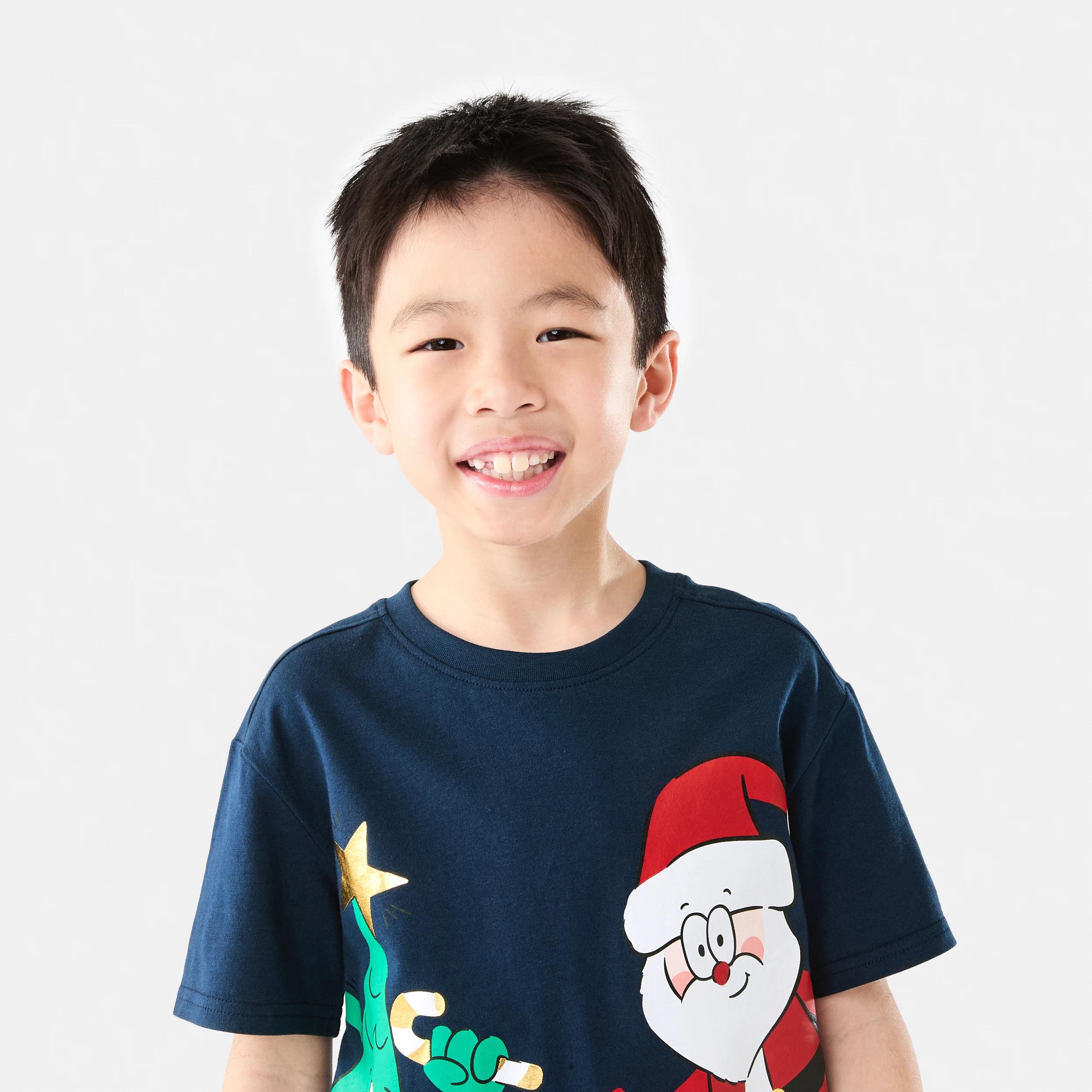 3 Christmas Applique T-shirt Blu Xmas, 3 of 7