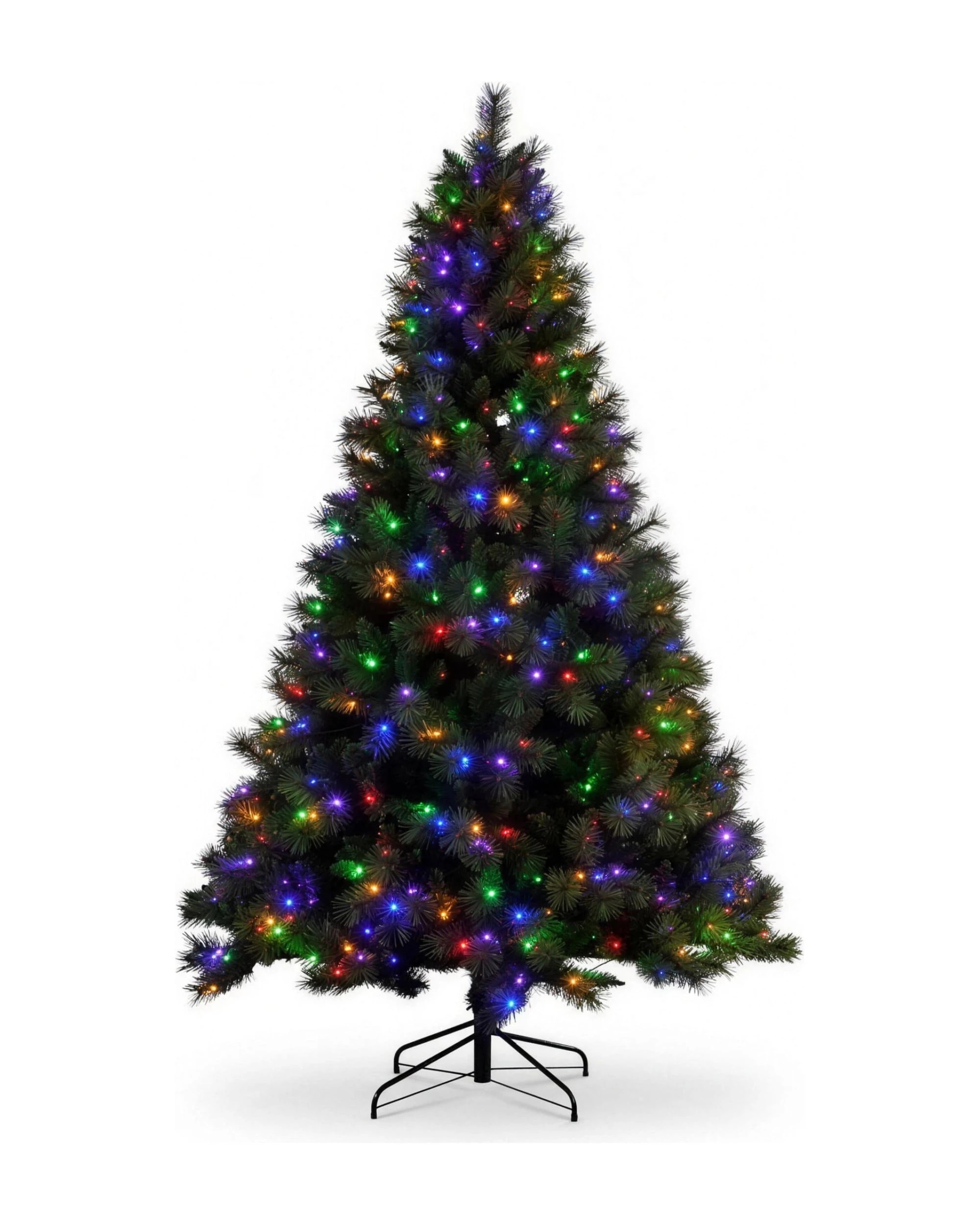 Christabelle 2.3m 7.5ft Grand Sierra Christmas Tree Pre Lit Multi ...