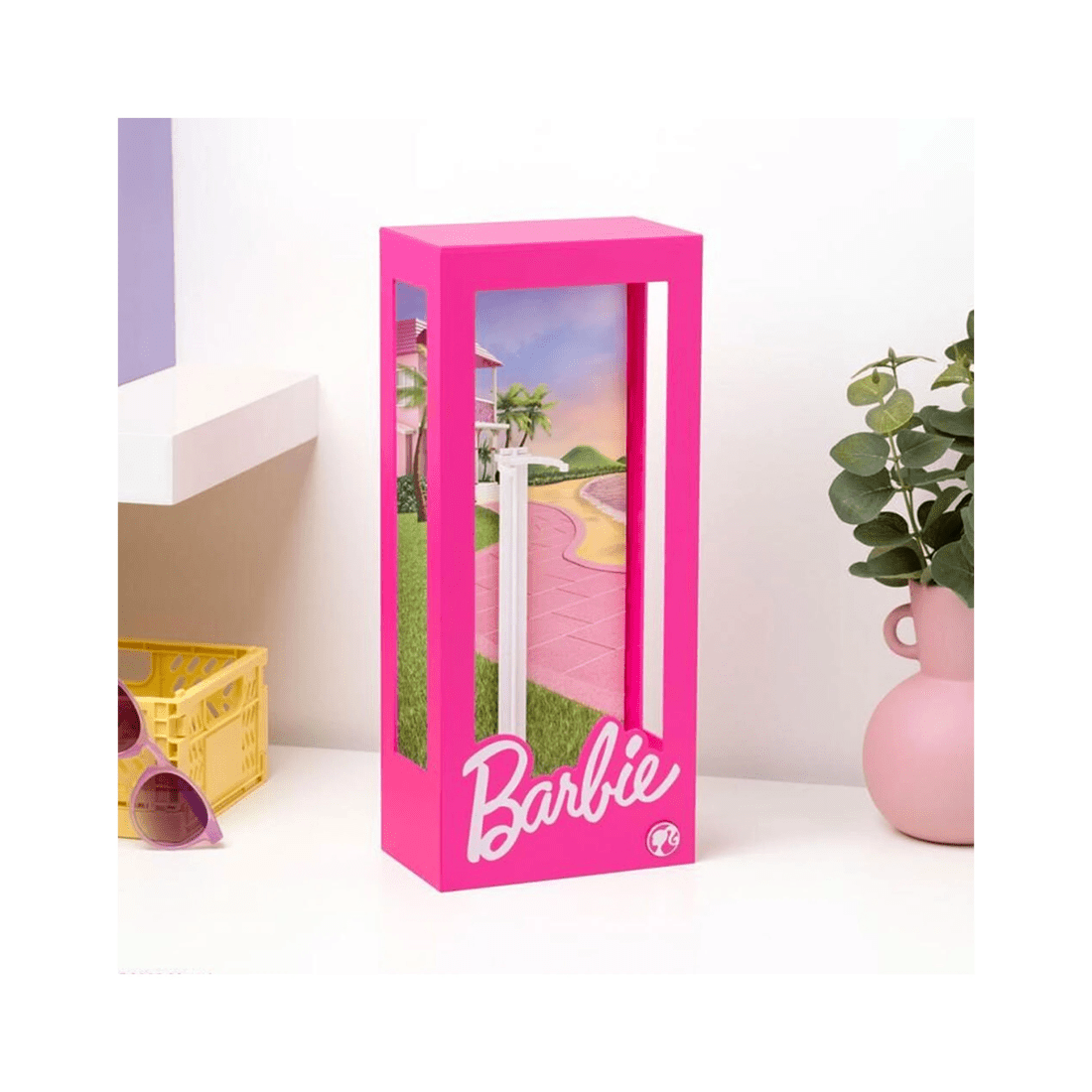 3 Barbie Doll Display Case Light 34cm Kids Bedroom Storage Display 8+
 - Pink, 3 of 5