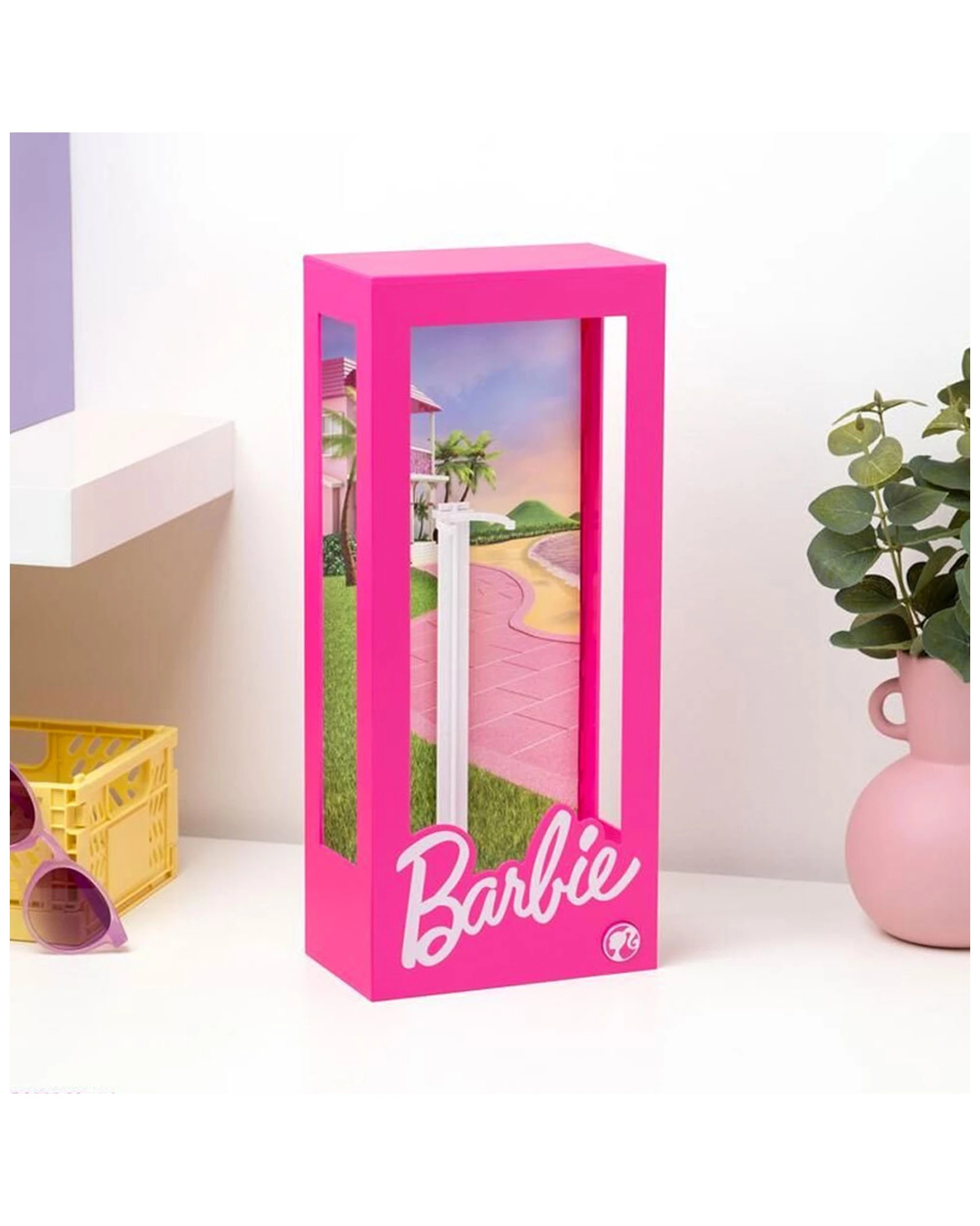 3 Barbie Doll Display Case Light 34cm Kids Bedroom Storage Display 8+
 - Pink, 3 of 5