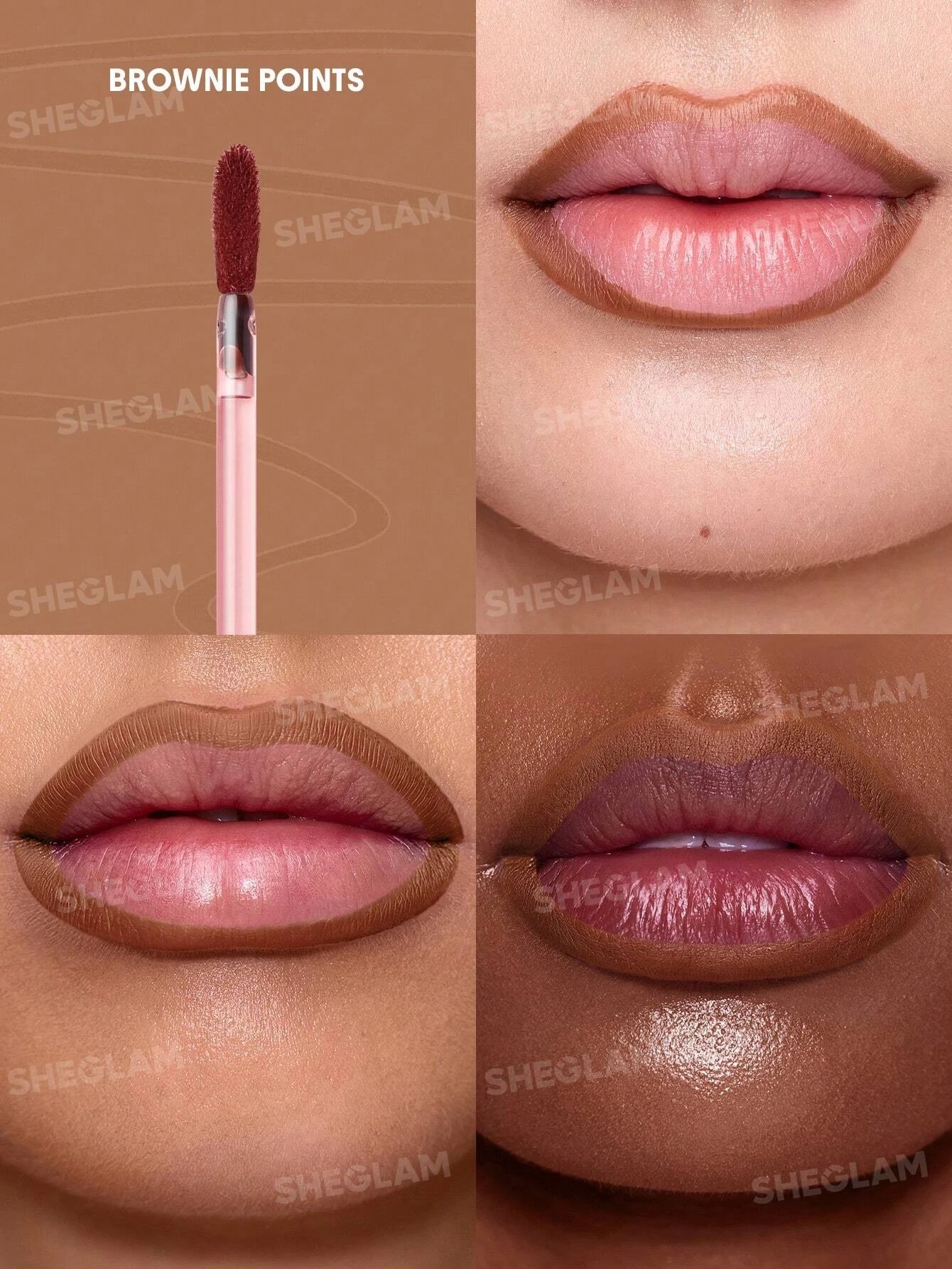 6 SHEGLAM's Fall In Line Peel Off Lip Liner Stain - Brownie Points, 6 of 8