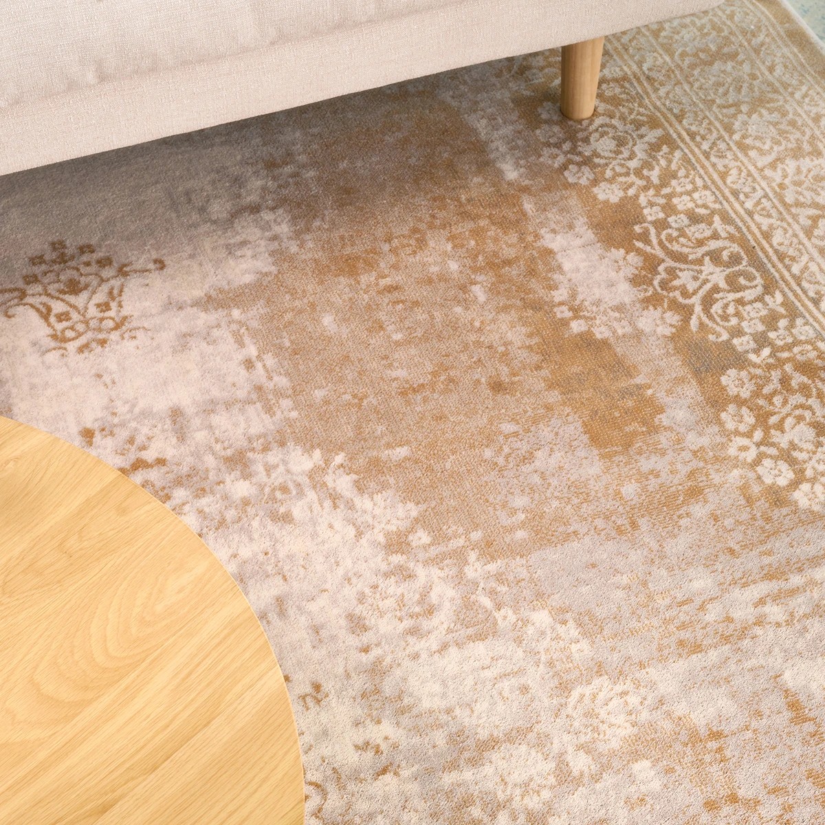 3 Common Ground Rugs Tempo Demi 230x160cm - Medium NZ Wool Rug - Beige, 3 of 7