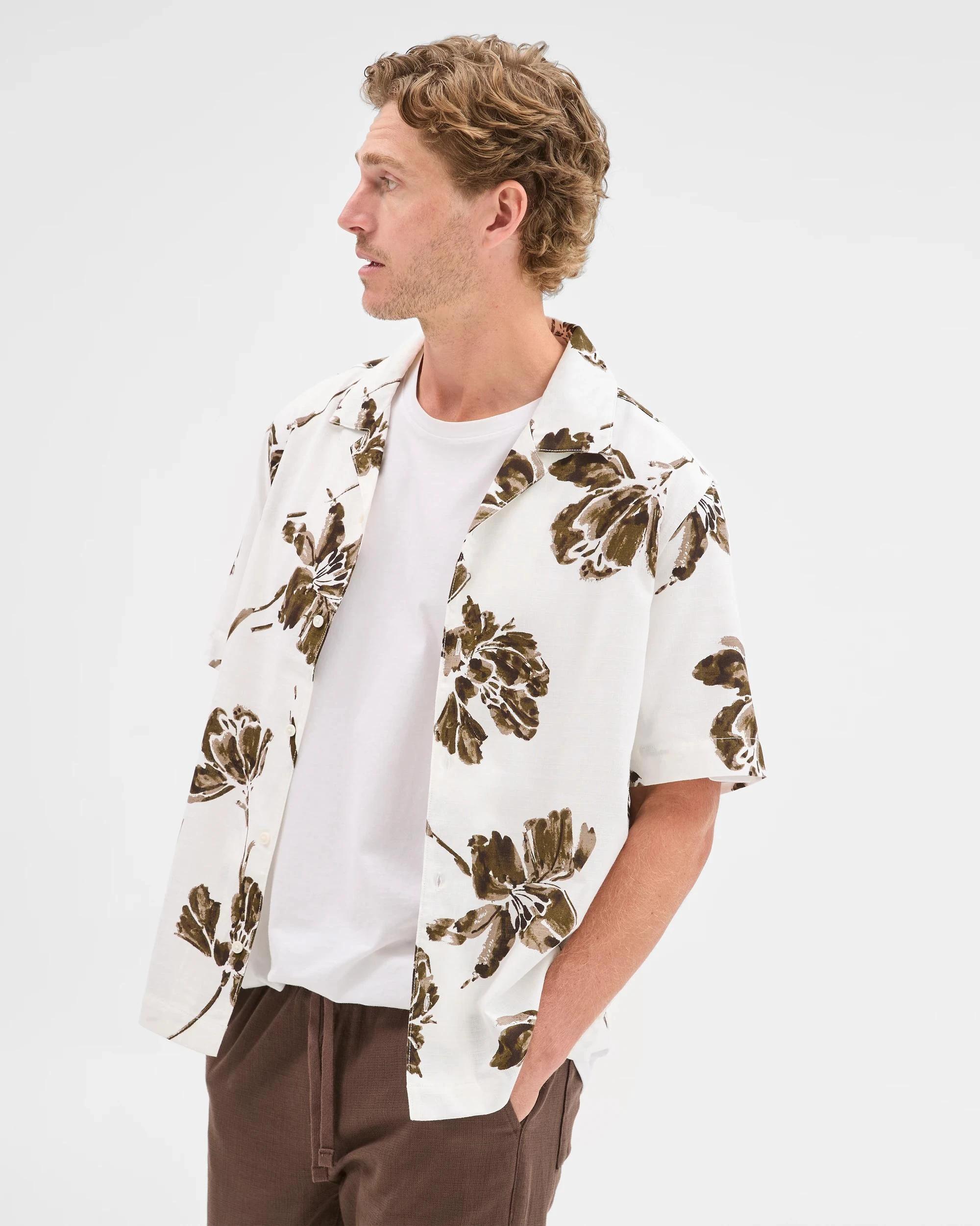 6 Preview Short Sleeve Resort Shirt NEUTRAL, 6 of 8