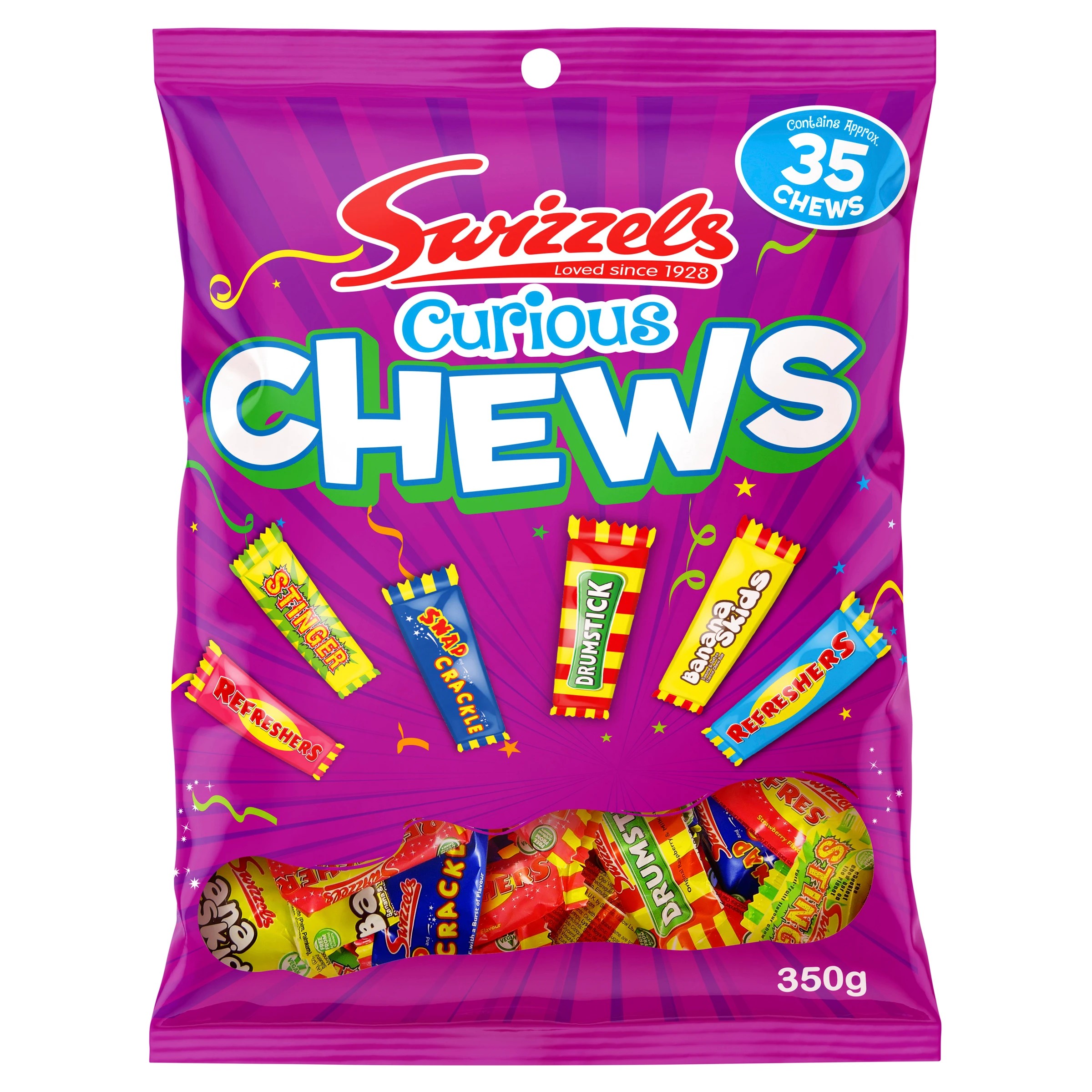 1 35 Piece Swizzels Curious Chews 350g, 1 of 2