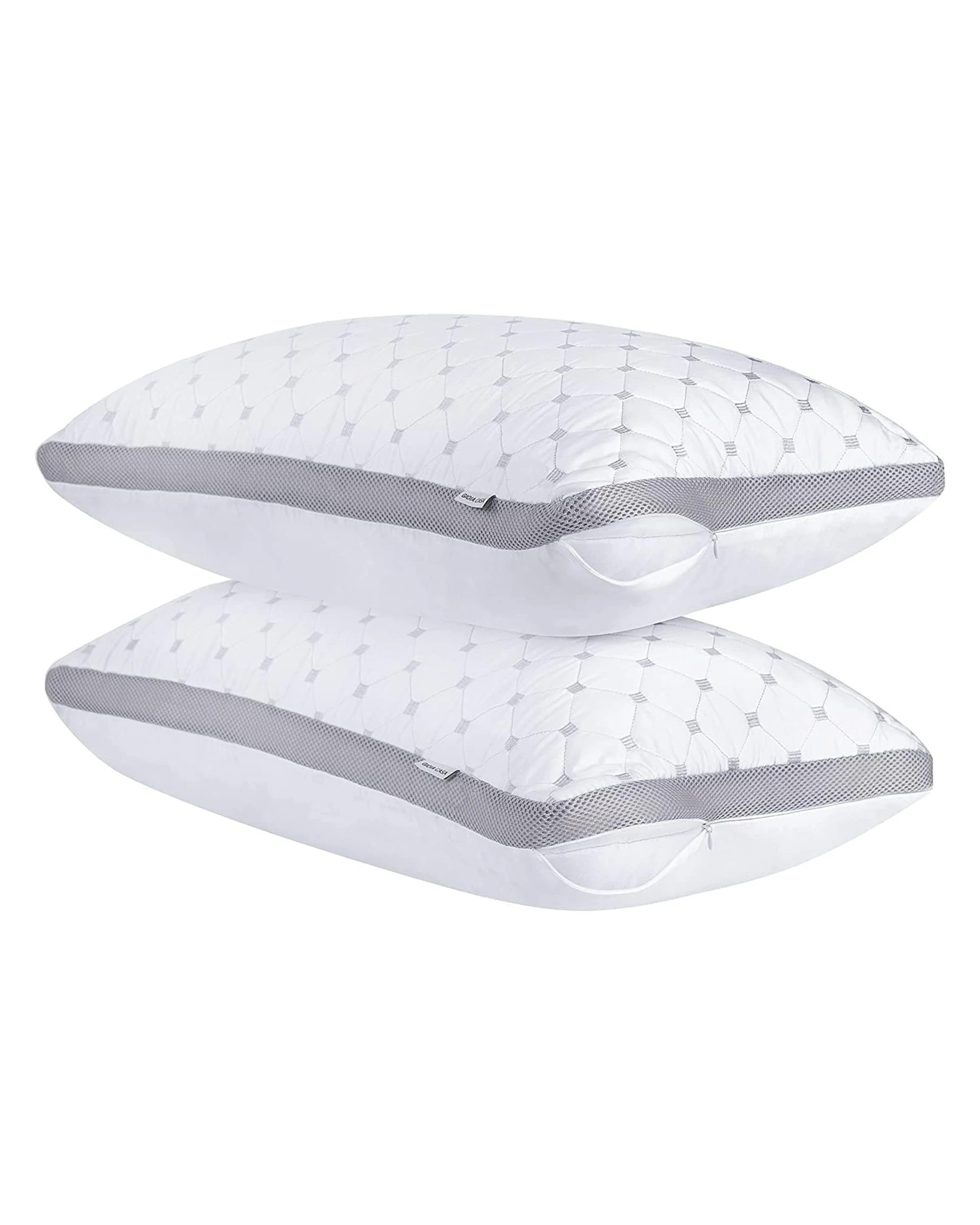 2 Gioia Casa 2-Pack Bamboo Cooling Pillows Plush Down with Protectors, 2 of 6