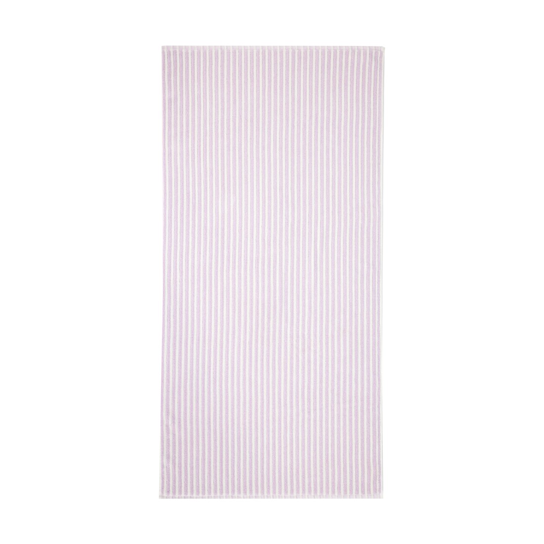 3 Cotton Reversible Stripe Bath Towel - Lilac, 3 of 6