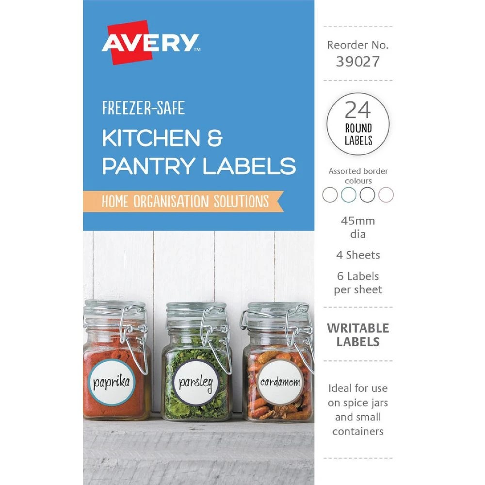 1 Avery Round Labels Assorted 24 Pack, 1 of 2