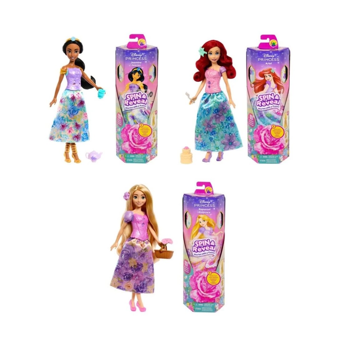 1 Disney Princess Spin and Reveal Fashion Doll Playset - Assorted, 1 of 8