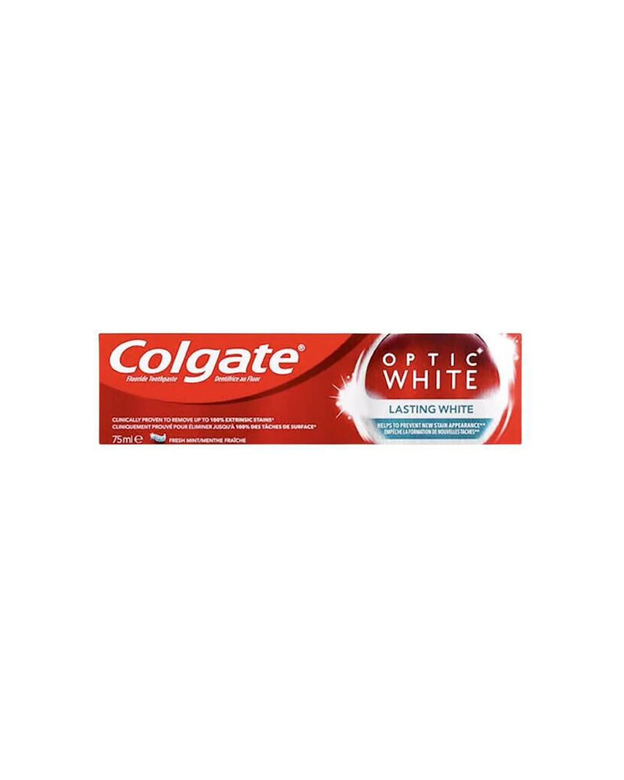2 Colgate 12PK Tooth Paste Optic LastingWhite Tube Dental OralCare 75ml - Multi, 2 of 3