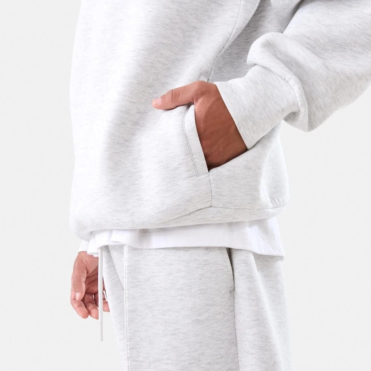 7 Oversized Scuba Hoodie WHITE MARLE, 7 of 7