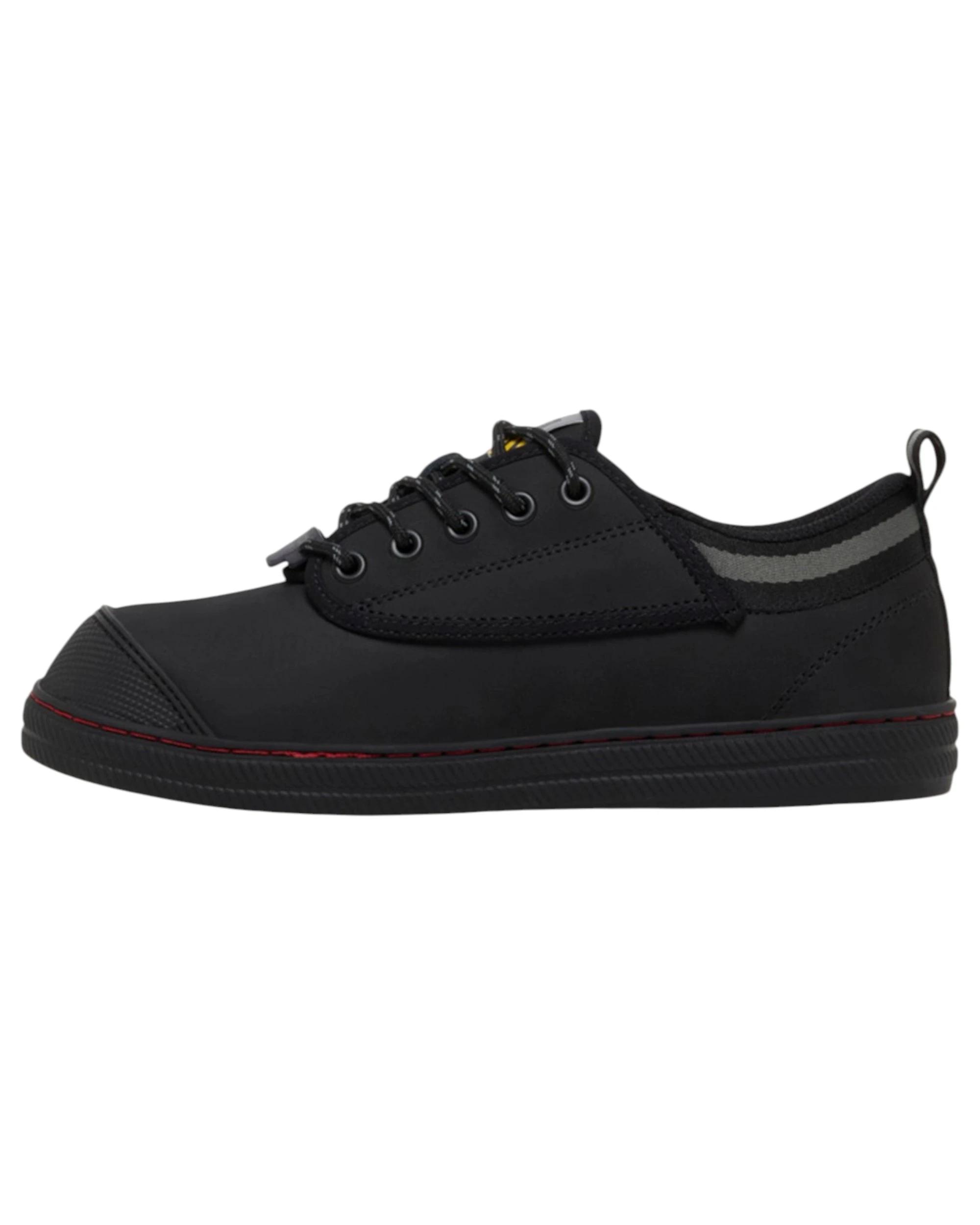 1 Volley Mens Safety Leather Steel Toe Caps Work Lace Up Shoes BLACK NUBUCK, 1 of 6